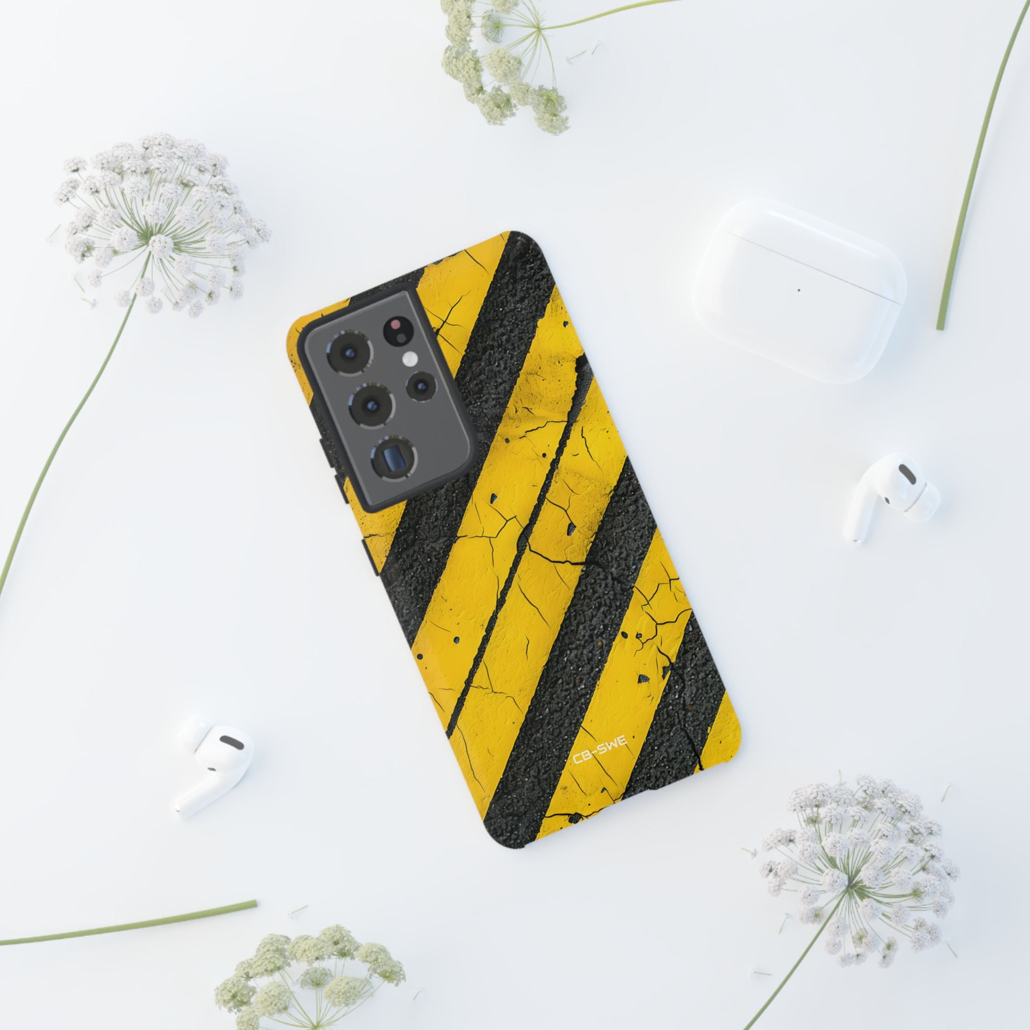 Cracked Hazard Lines - Samsung Case