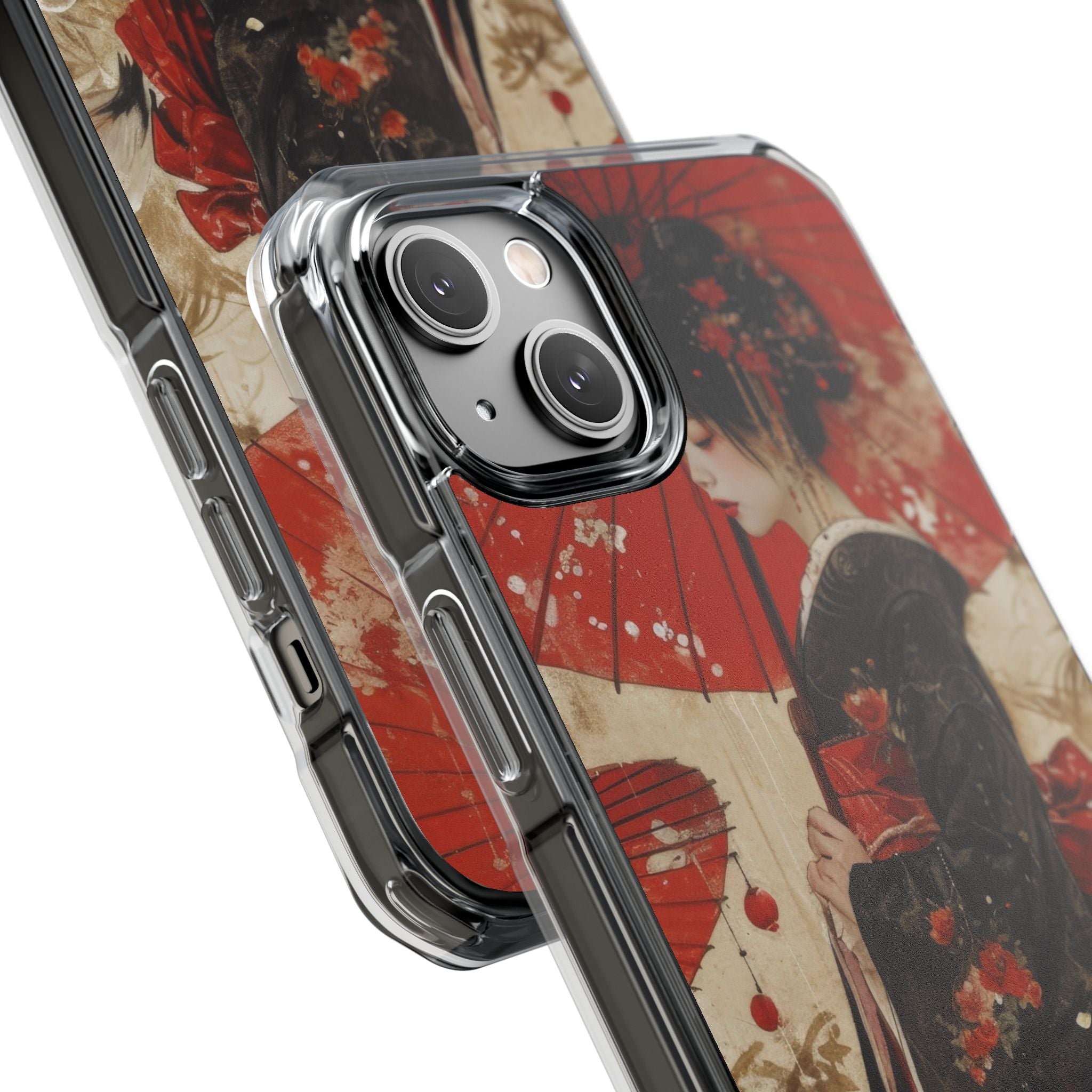 Scarlet Crane Dreams iPhone 14 - Impact Clear+