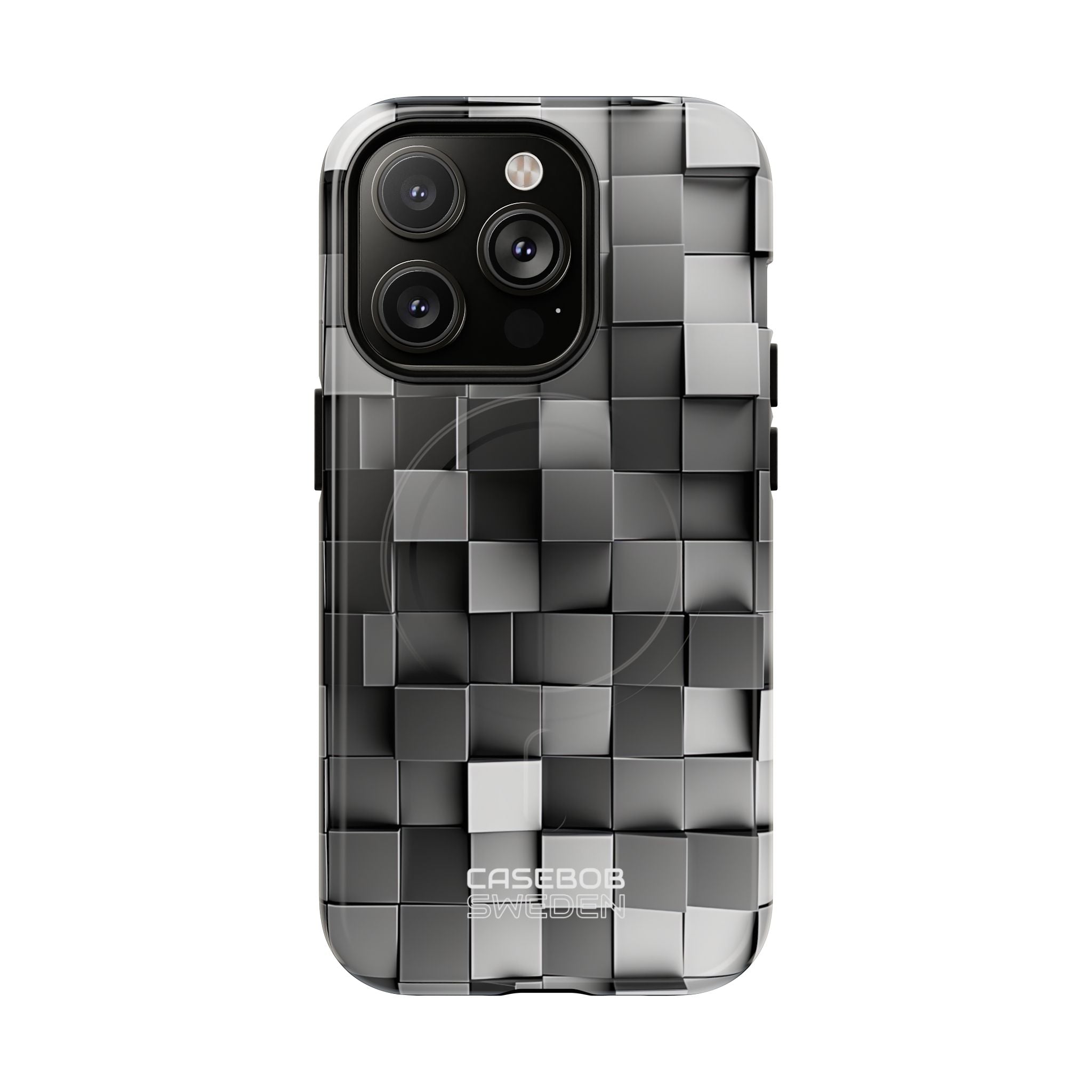 Monochrome Cube Depth iPhone 14 - Tough+