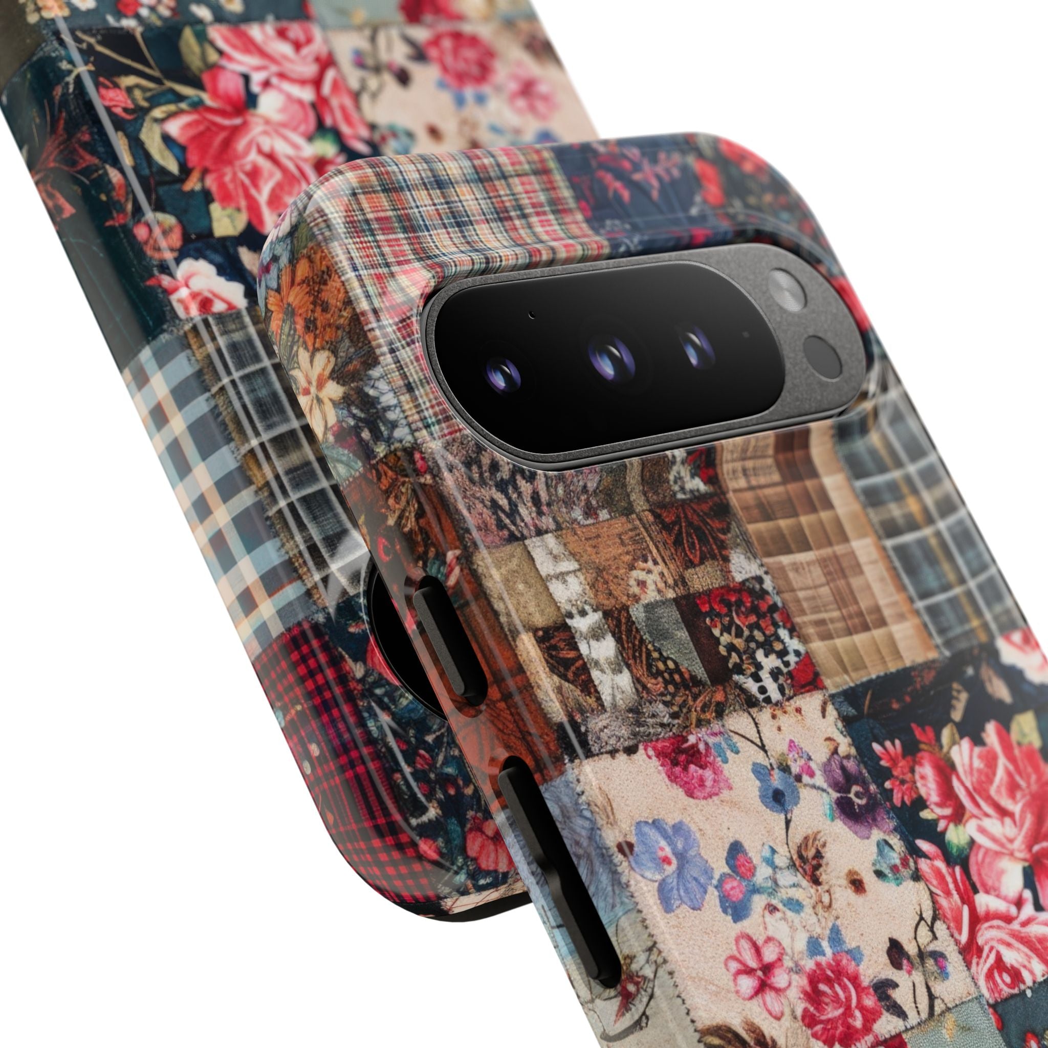 Patchwork Floral Quilt Google Pixel 9 - Tough