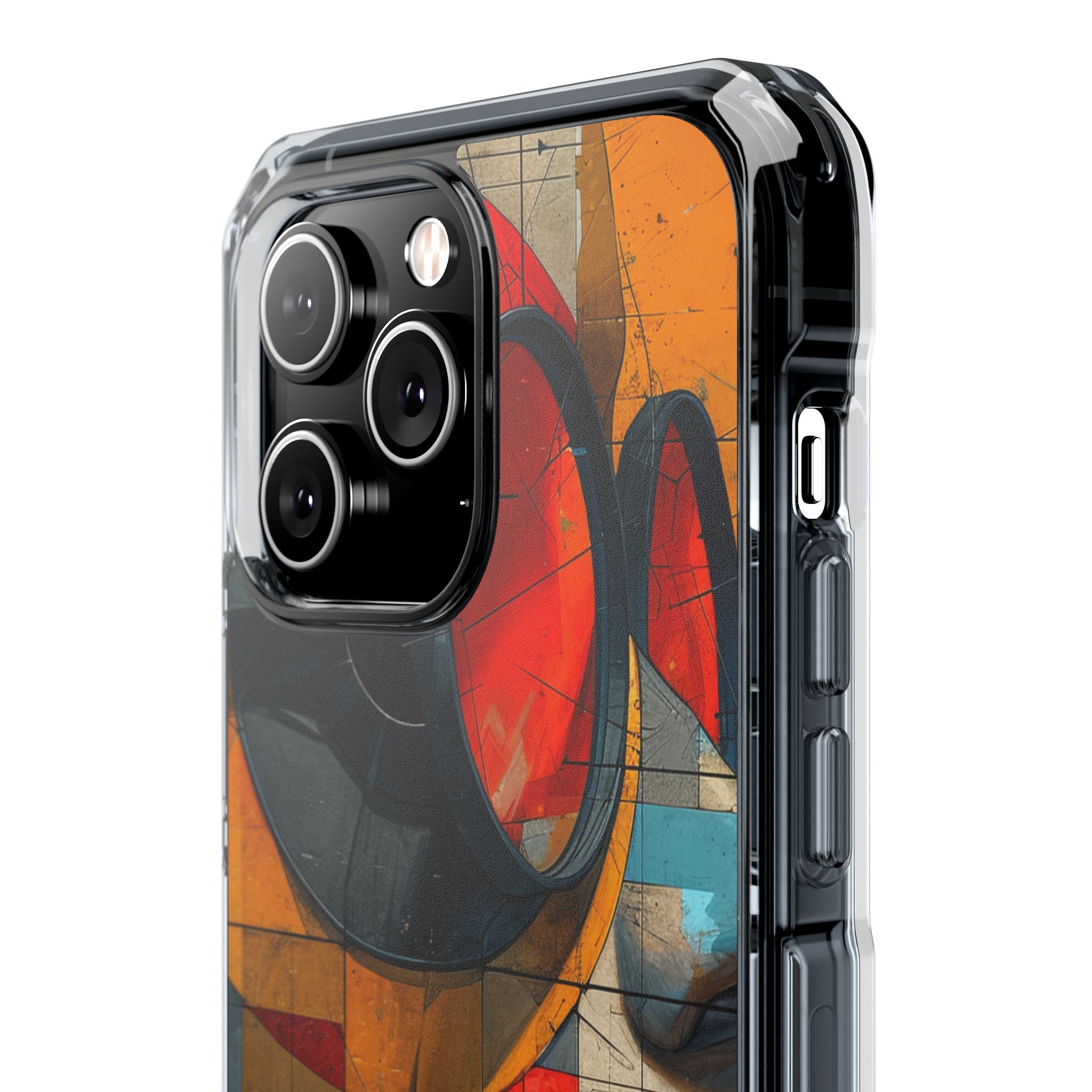 Futuristische Cubistische Visies iPhone 14 - Impact Clear+
