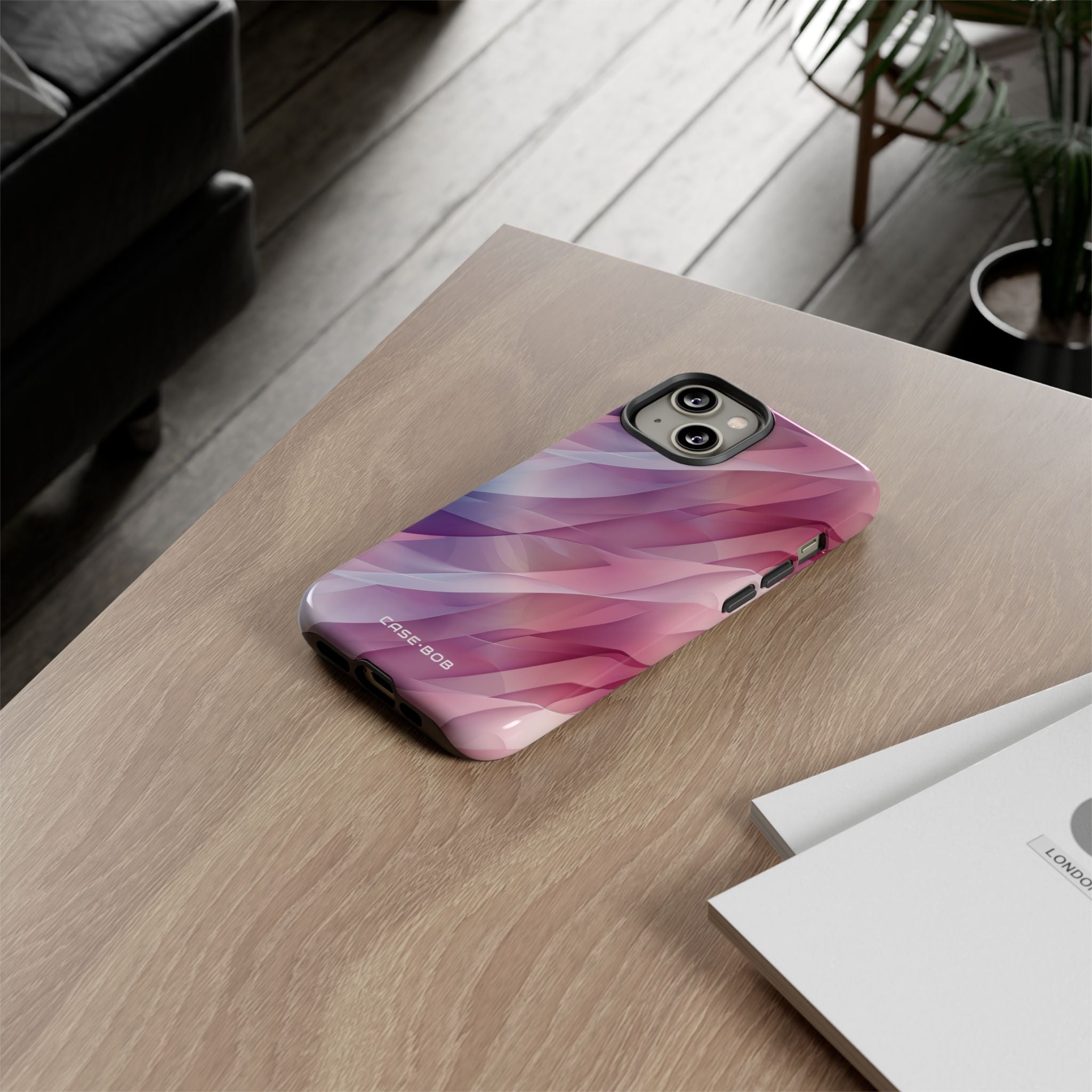 Pink Wave iPhone 14 Case - Tough