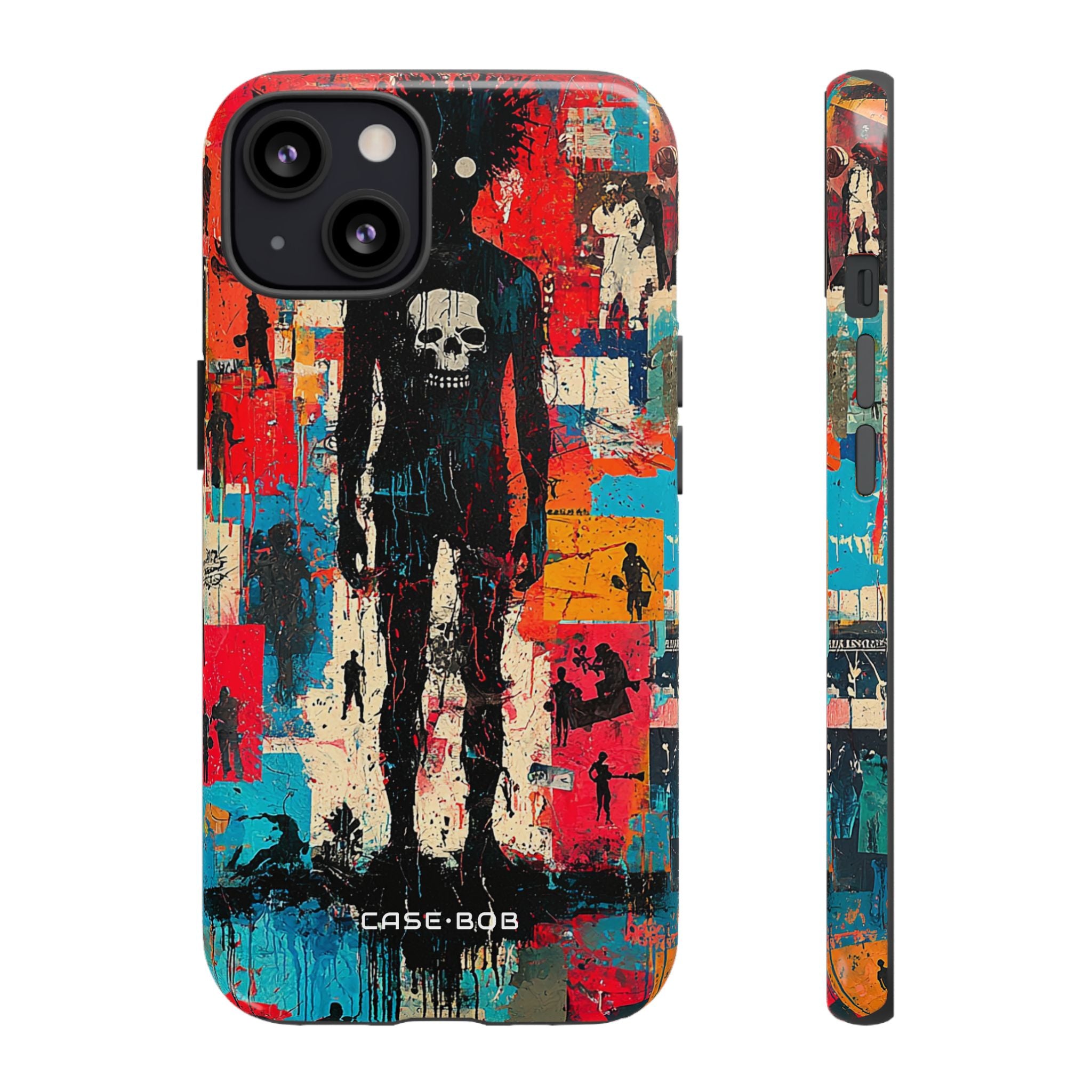 Spiky Skull Silhouette iPhone 13 Case - Tough