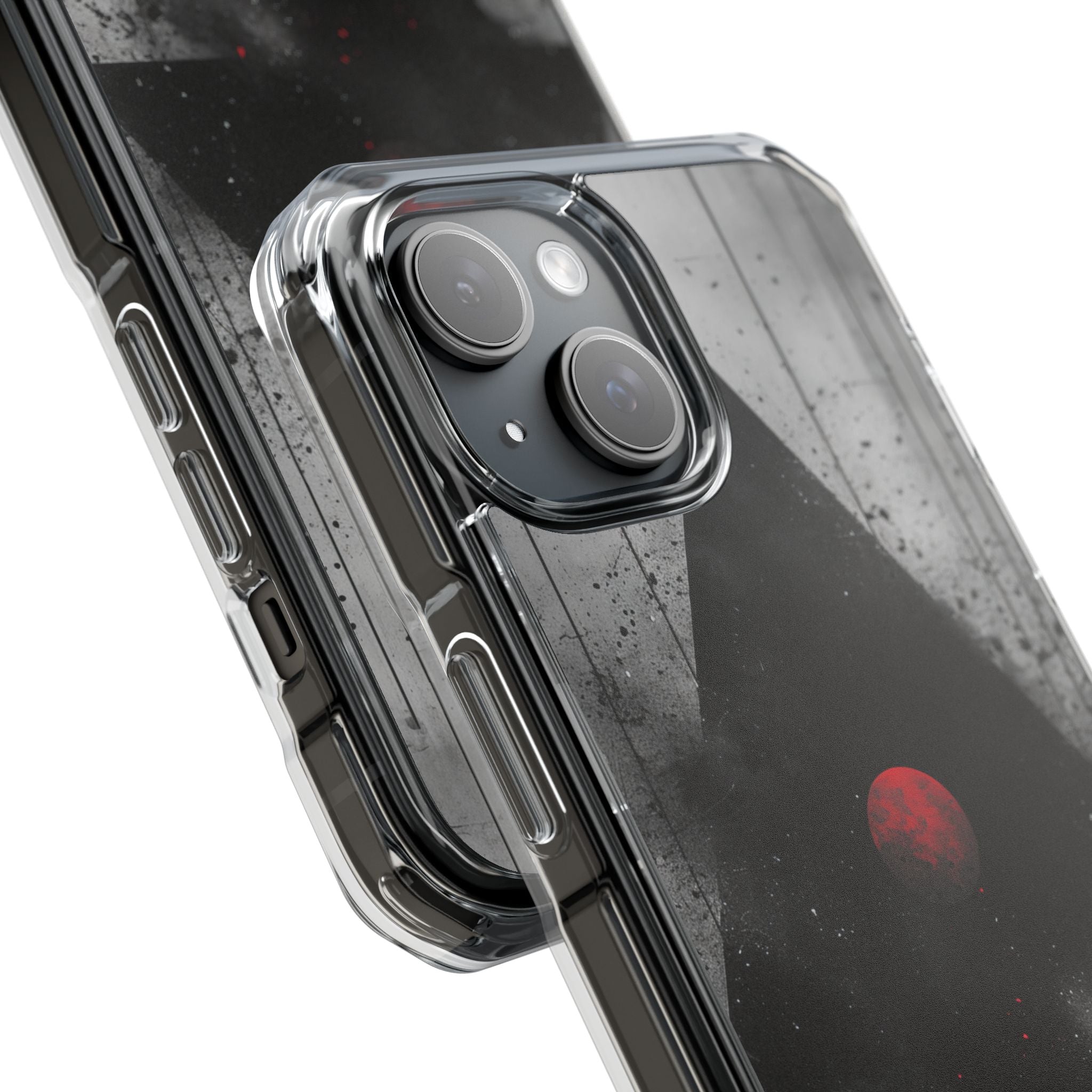 Crimson Core Geometry iPhone 15 - Impact Clear+