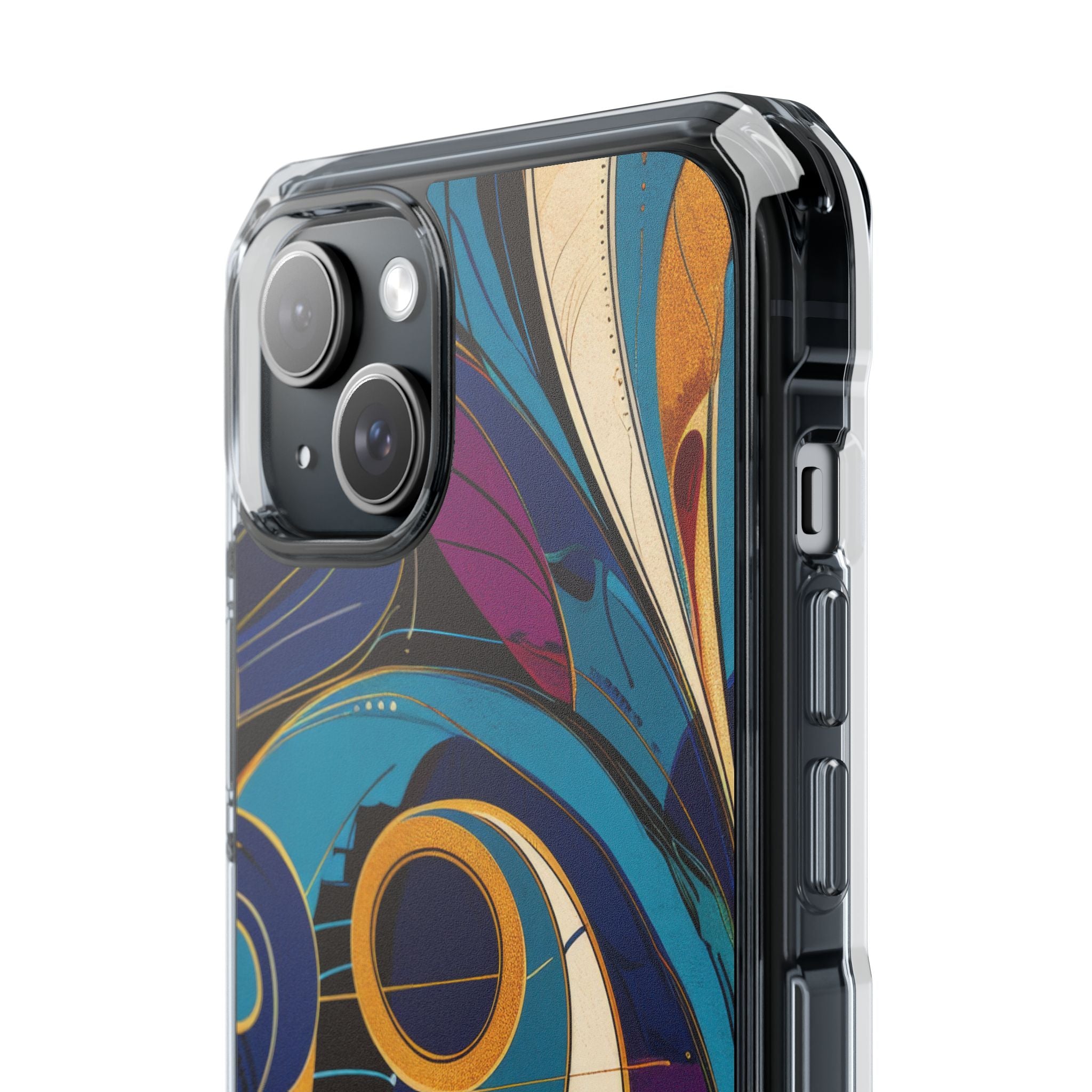 Swirling Copper Dreams iPhone 15 - Impact Clear+