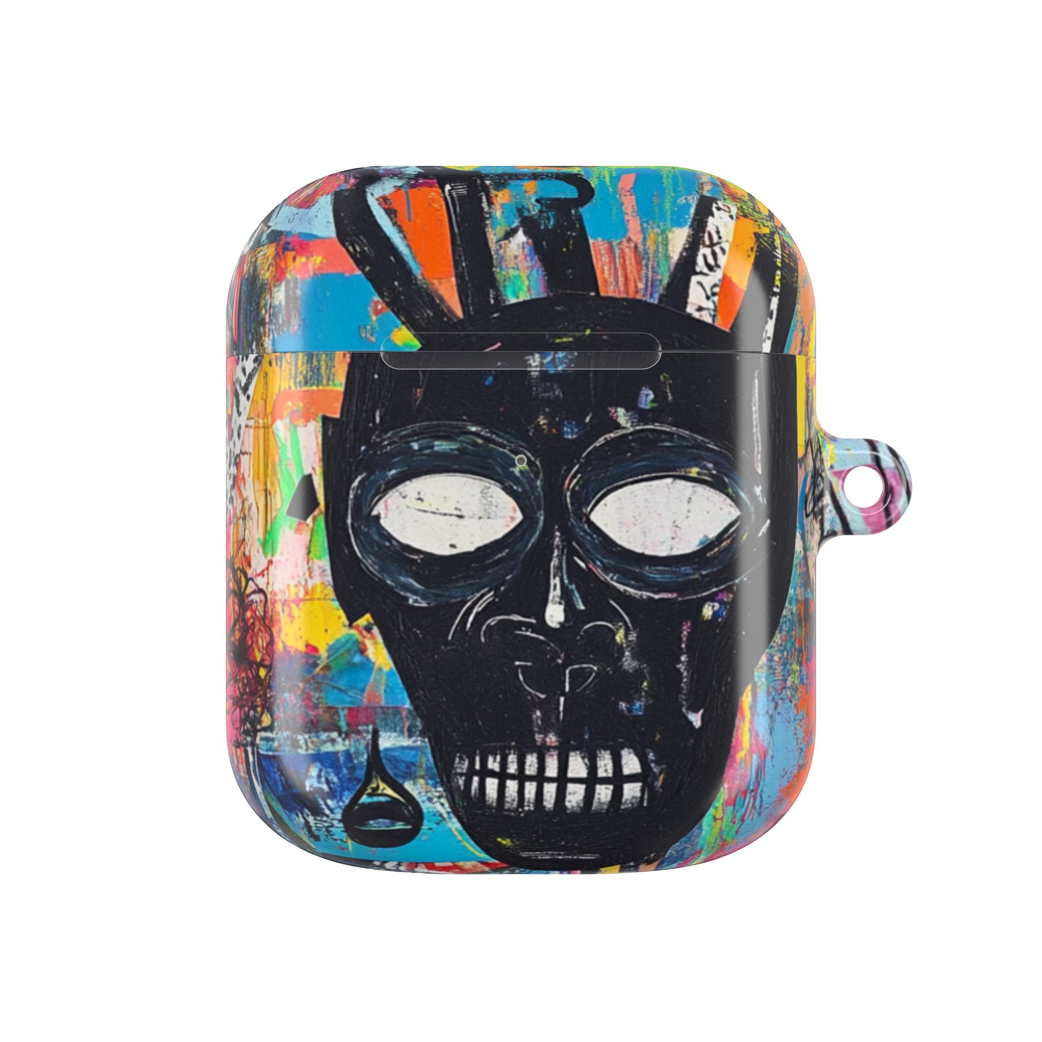 Neon Skull Burst - AirPods Case