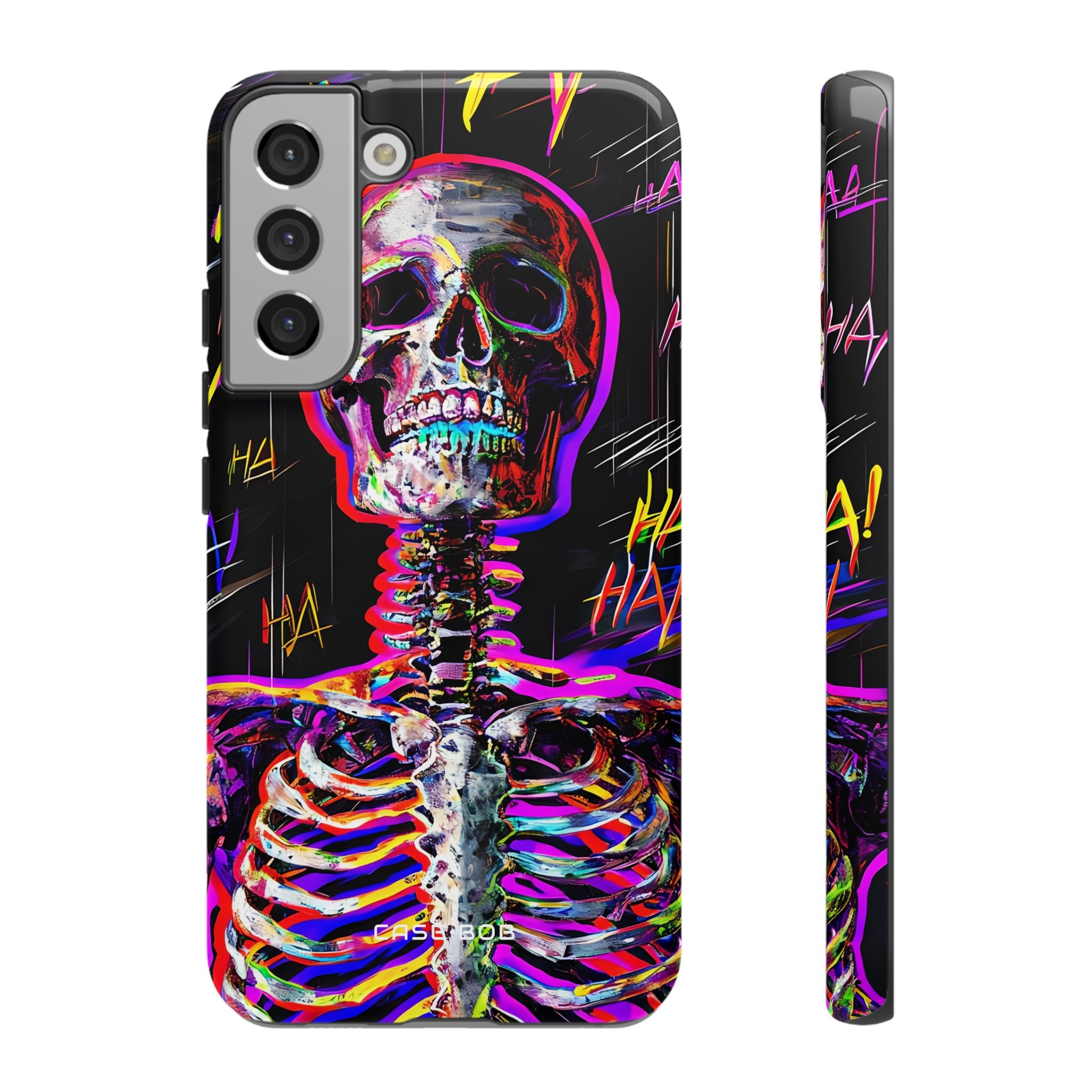 Neon Skeleton Laugh Samsung S22 Plus Case - Tough