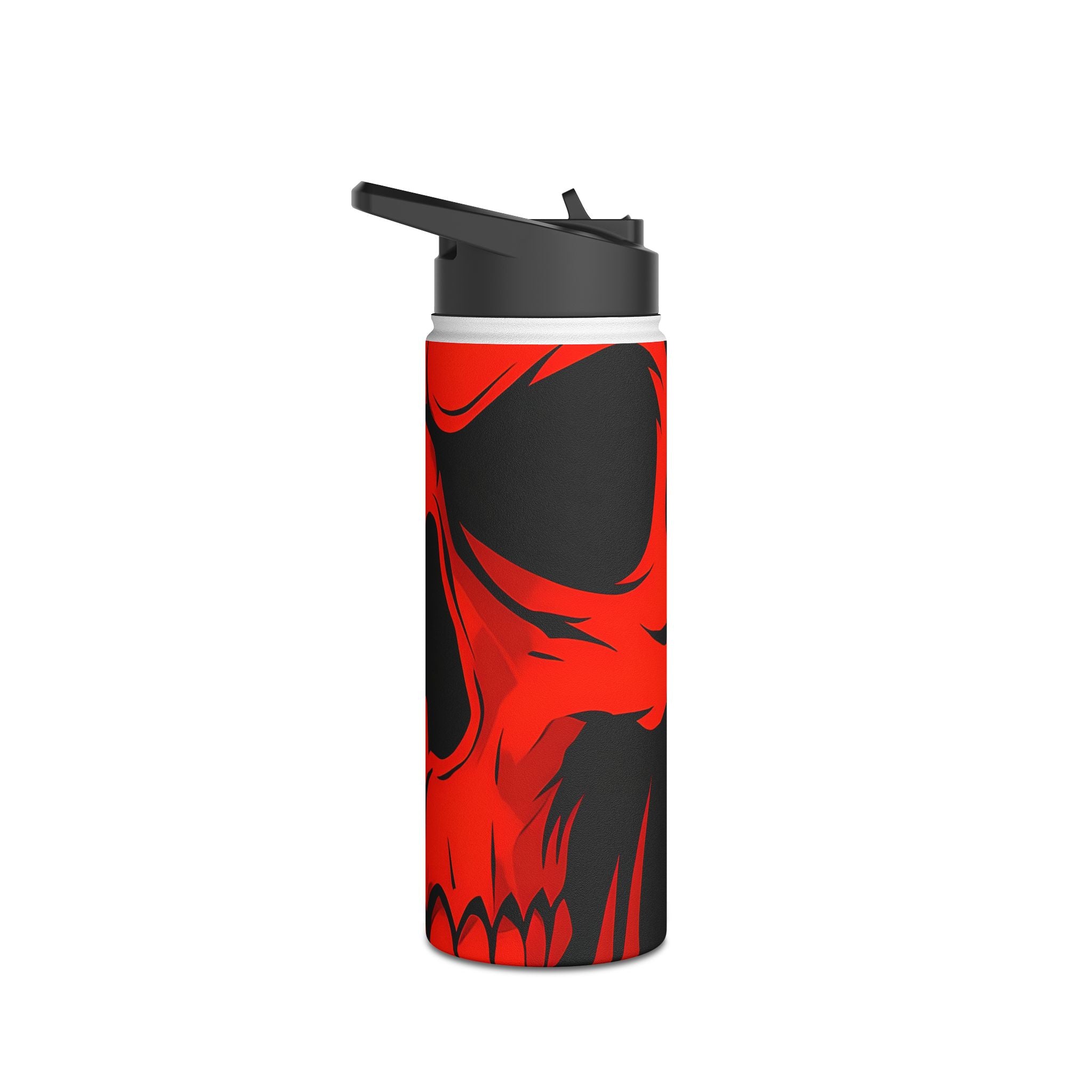 Dual Skulls RedBlue - Stainless Steel Water Bottle