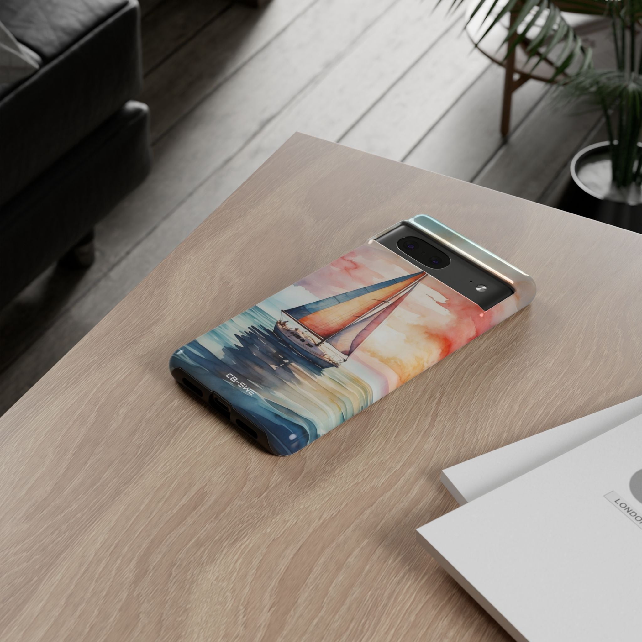 Sailboat Glides Calm - Google Pixel Case