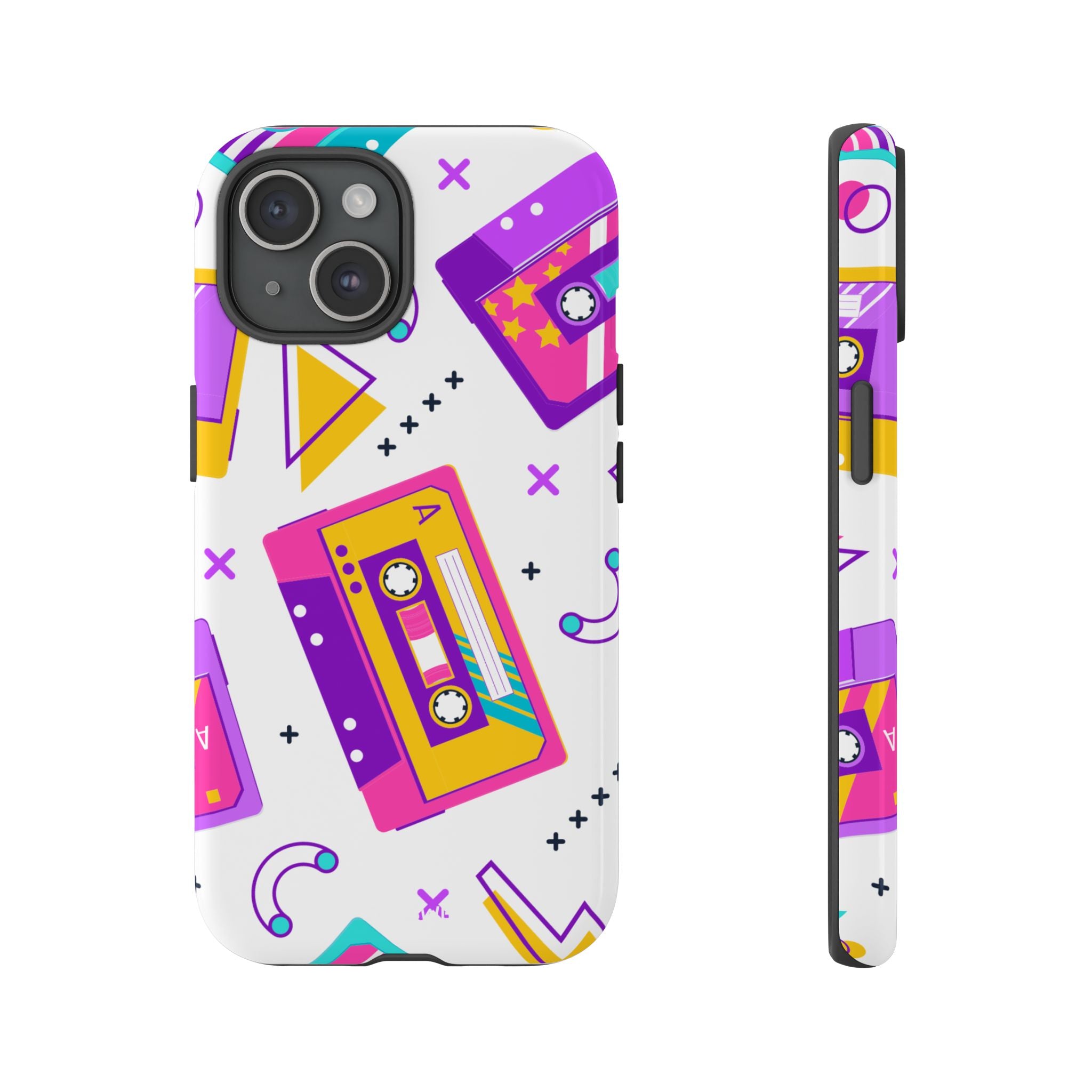 Retro Cassette Chaos - iPhone Case