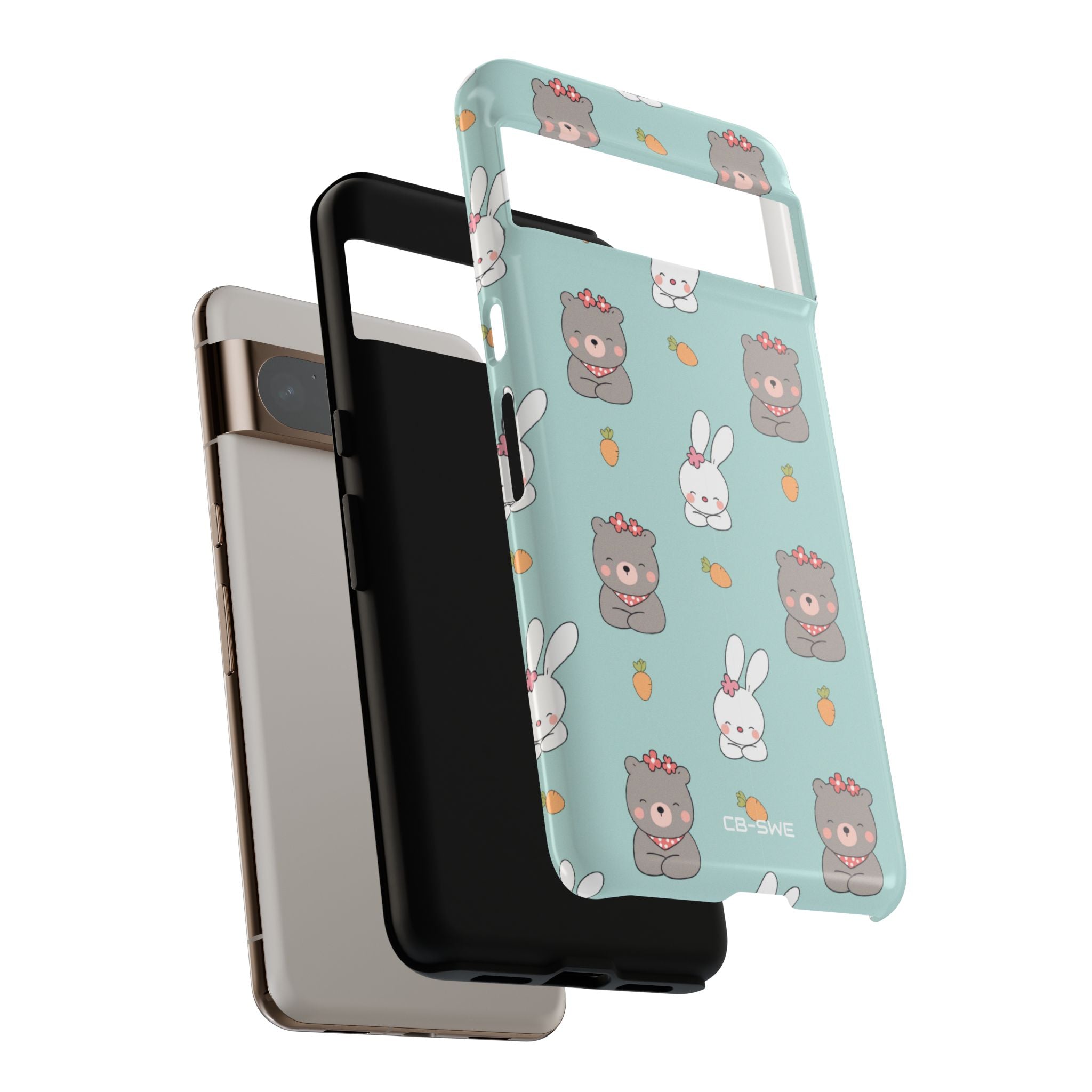 Bunnies Gather Carrots - Google Pixel Case