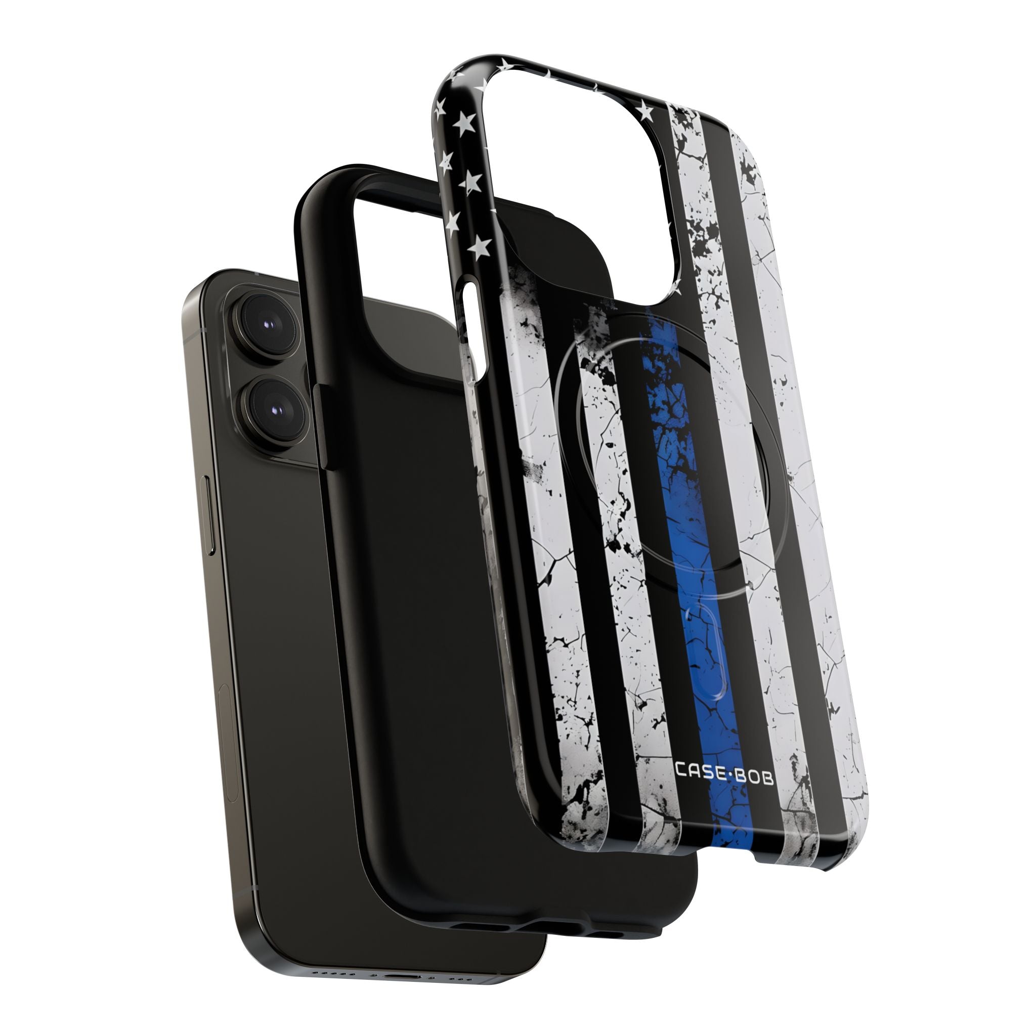 Blue Stripe Flag iPhone 14 Pro Case - Tough+