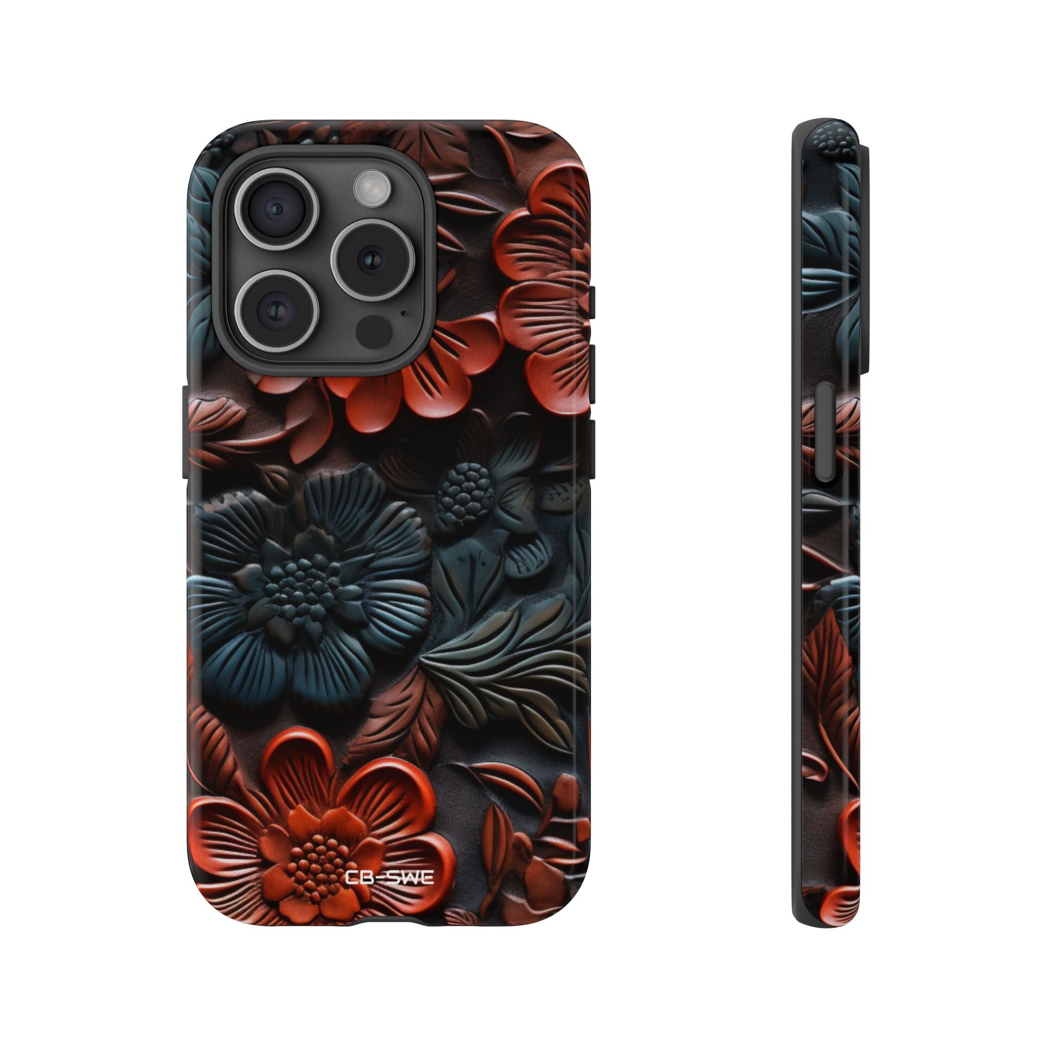 Sculpted Floral Elegance - iPhone Case
