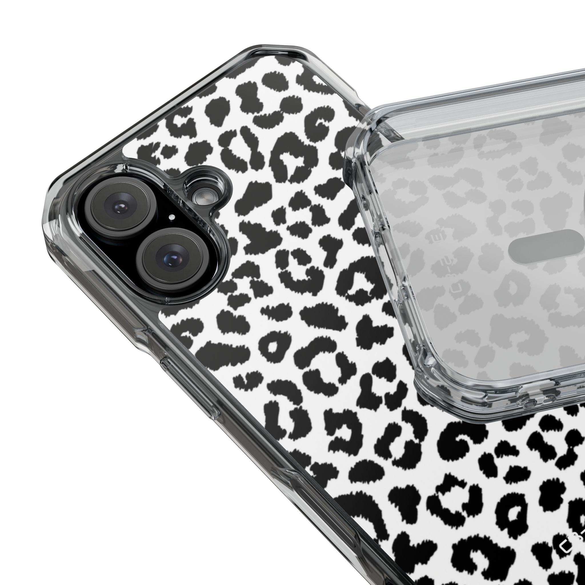 Monochrome Leopard Essence iPhone Case - Impact