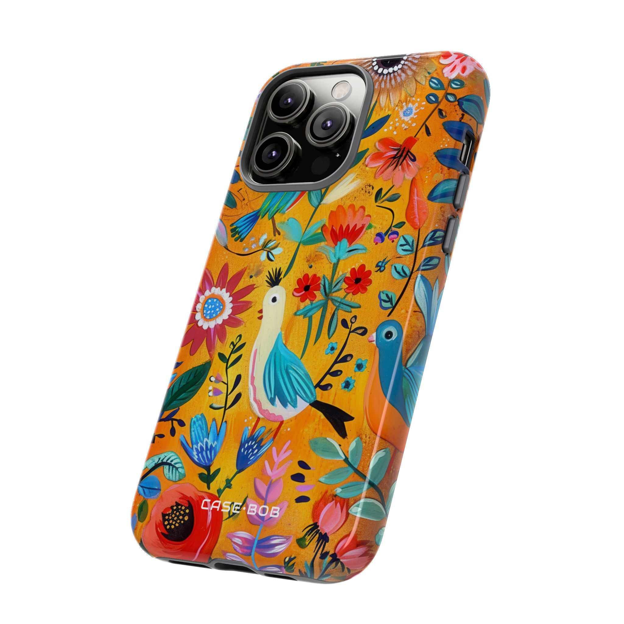 Colorful Birds Bloom iPhone 14 Pro Max Case - Tough