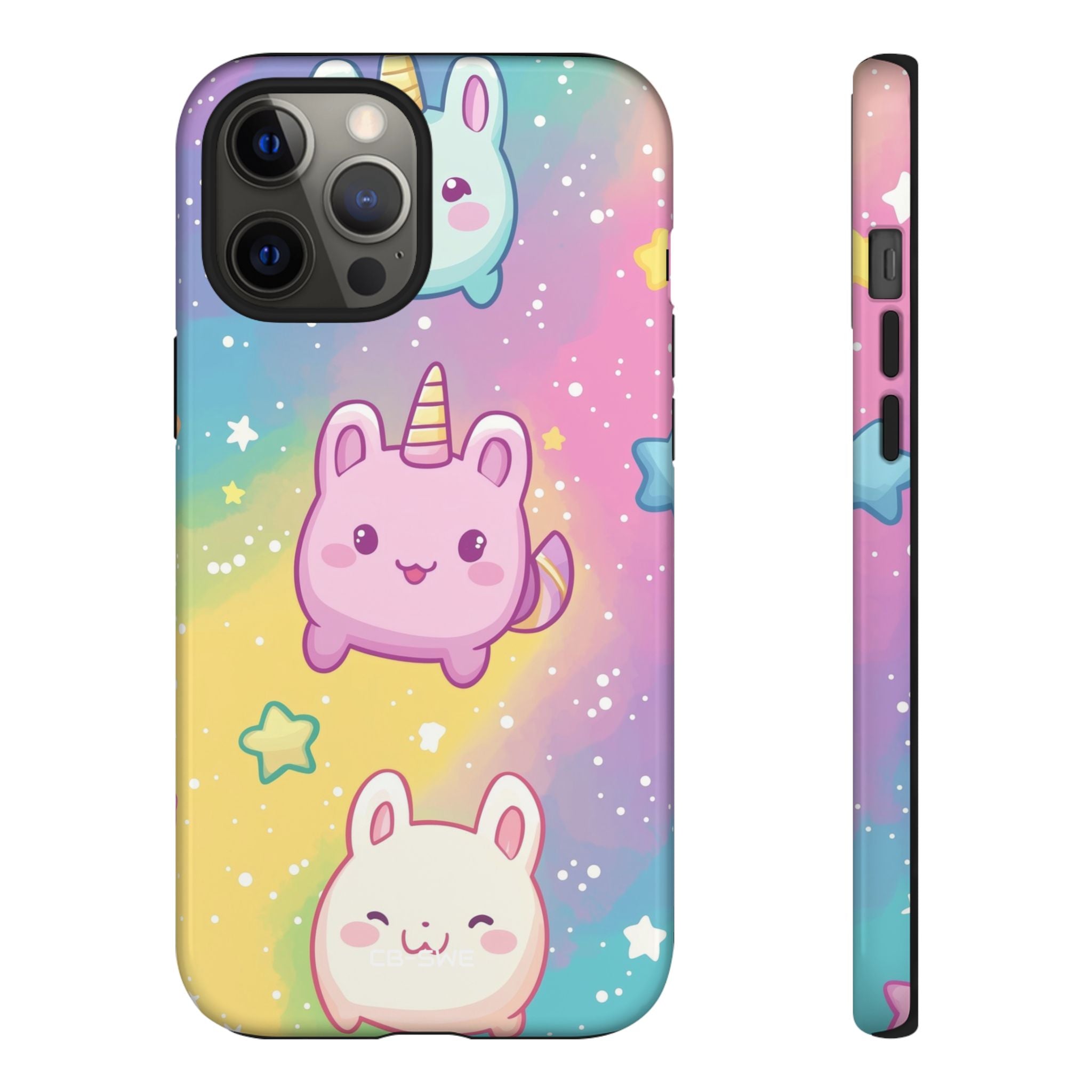 Bunnies Dance Under Stars - iPhone Case