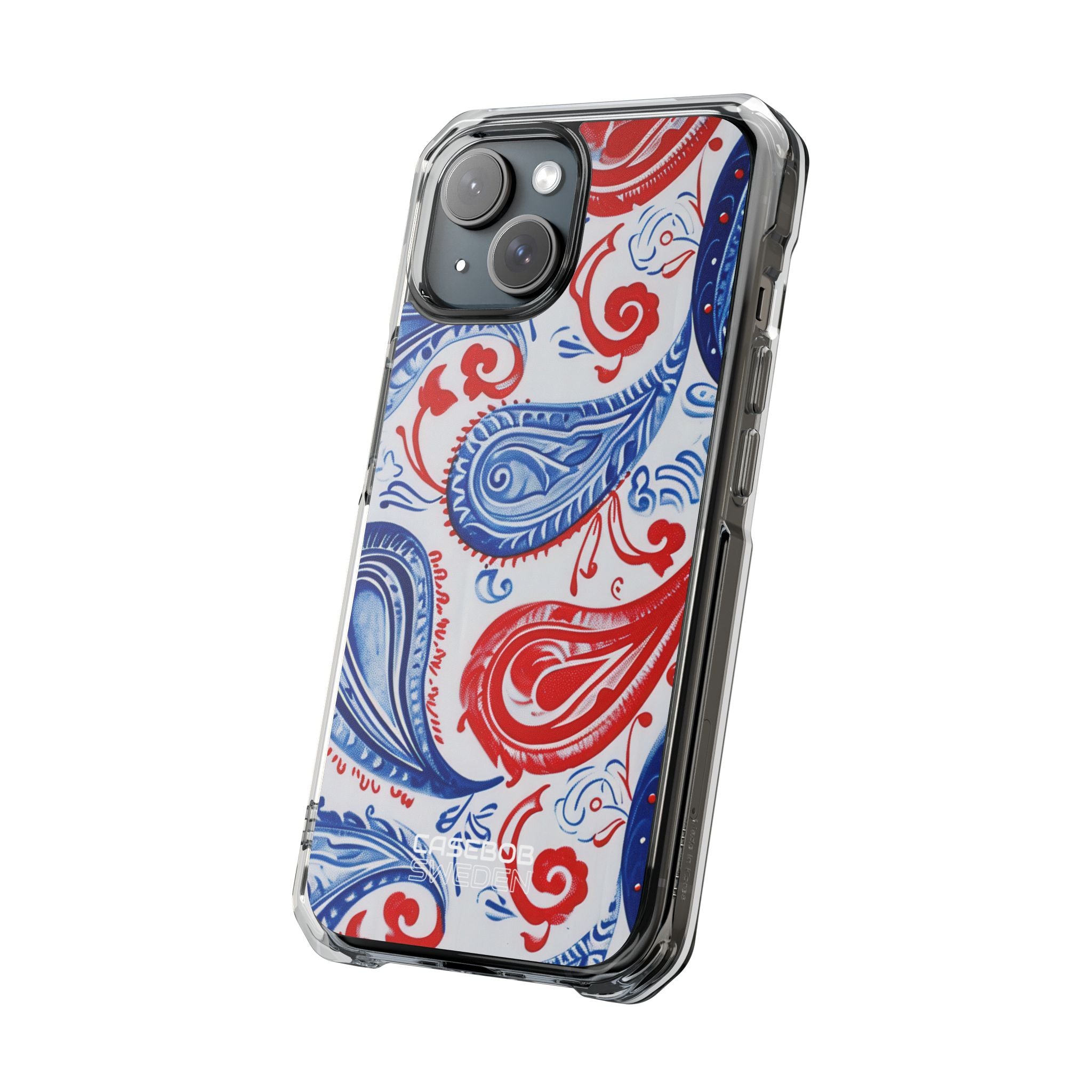 Vibrant Paisley Swirls iPhone 15 - Impact Clear+