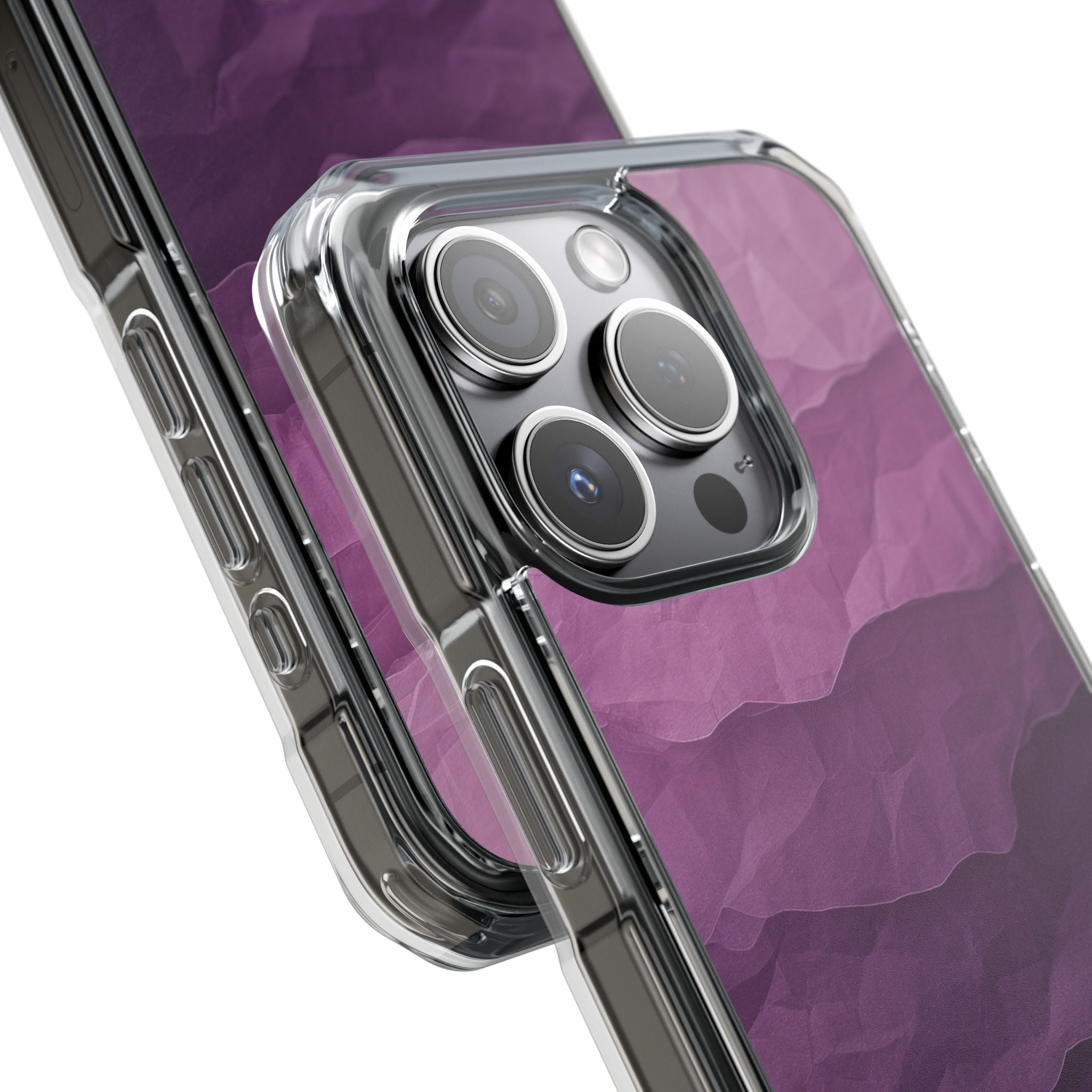 Purple Wave Layers iPhone 15 Pro Case - Impact