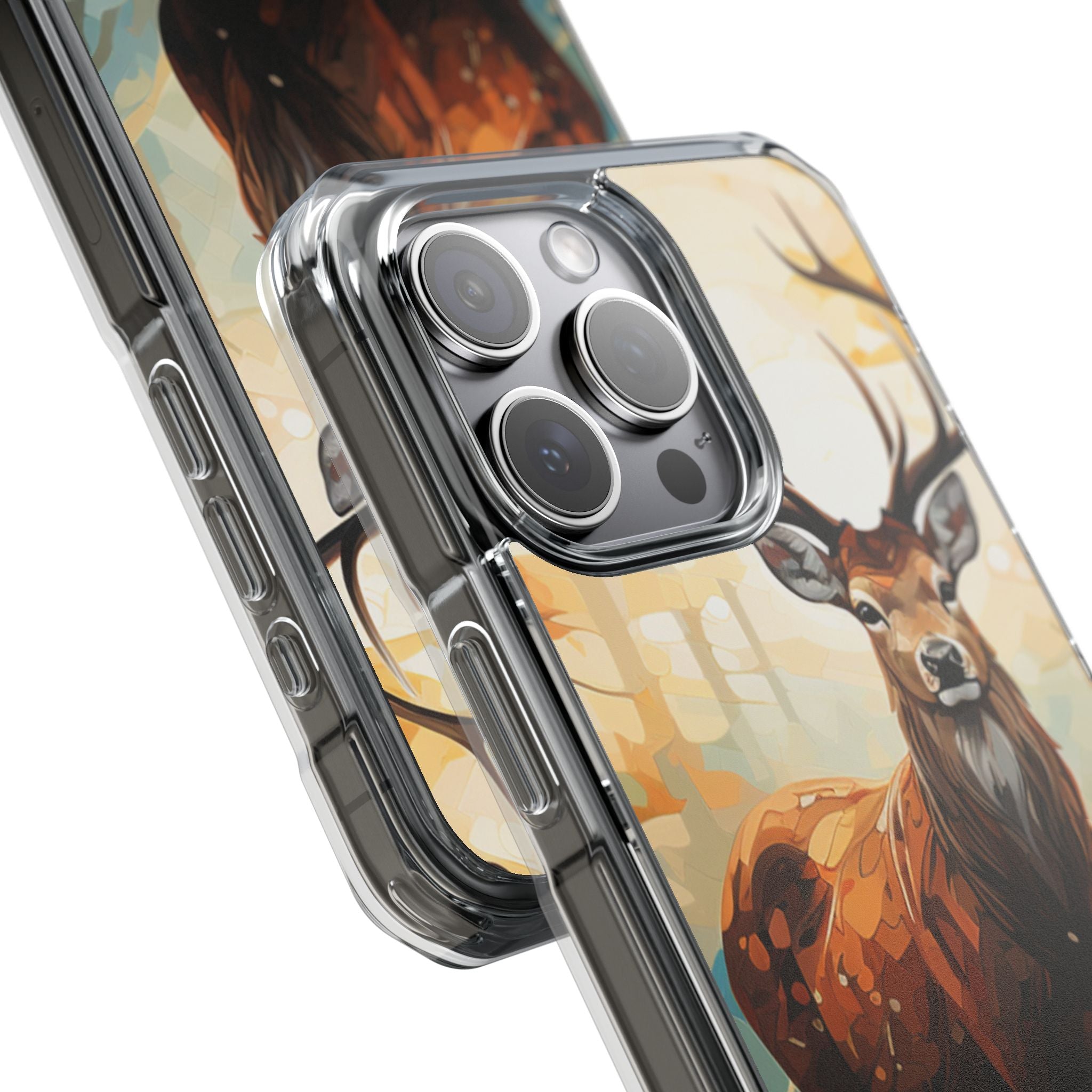 Glowing Stag iPhone 15 Pro Max Case - Impact