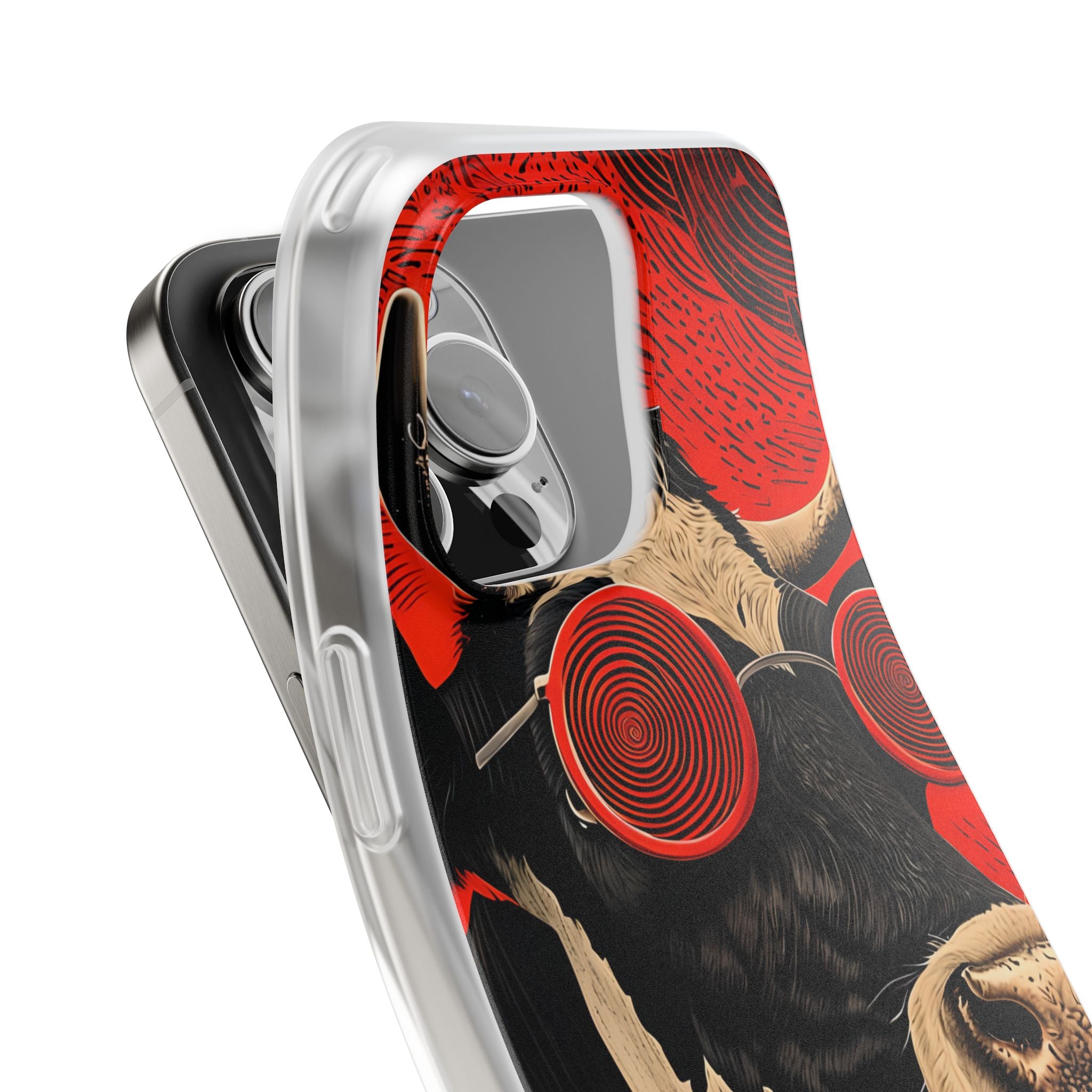 Hypnotic Cow iPhone 16 Pro Max Case - Soft