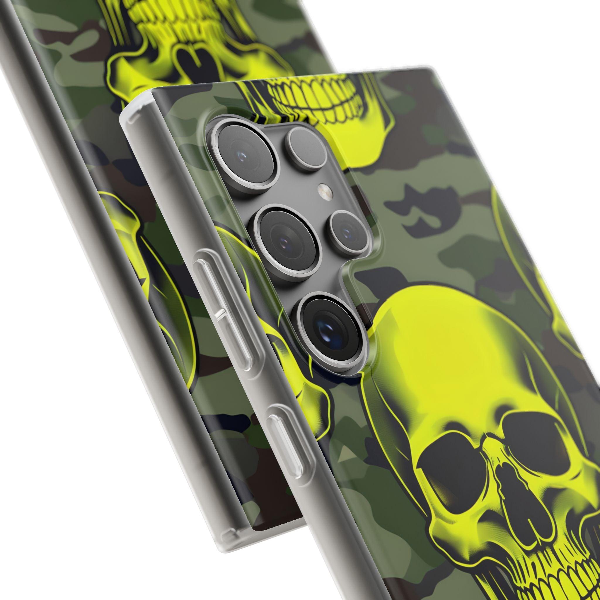 Neon Skull Camo Samsung S24 Ultra Case - Soft