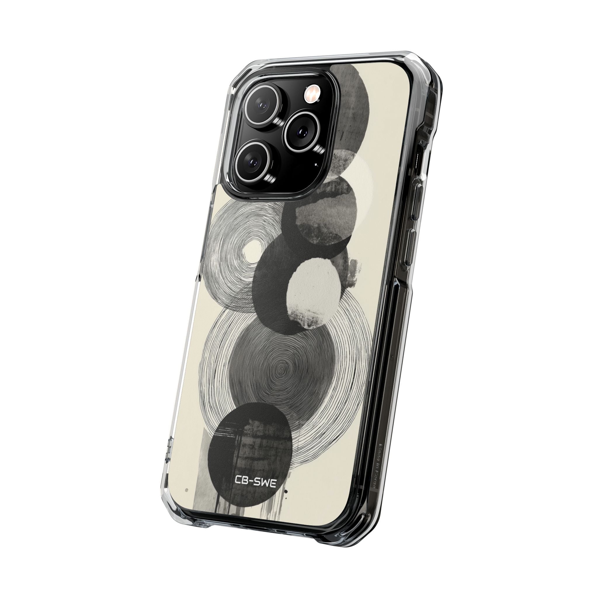 Circles Embrace Lines iPhone Case - Impact