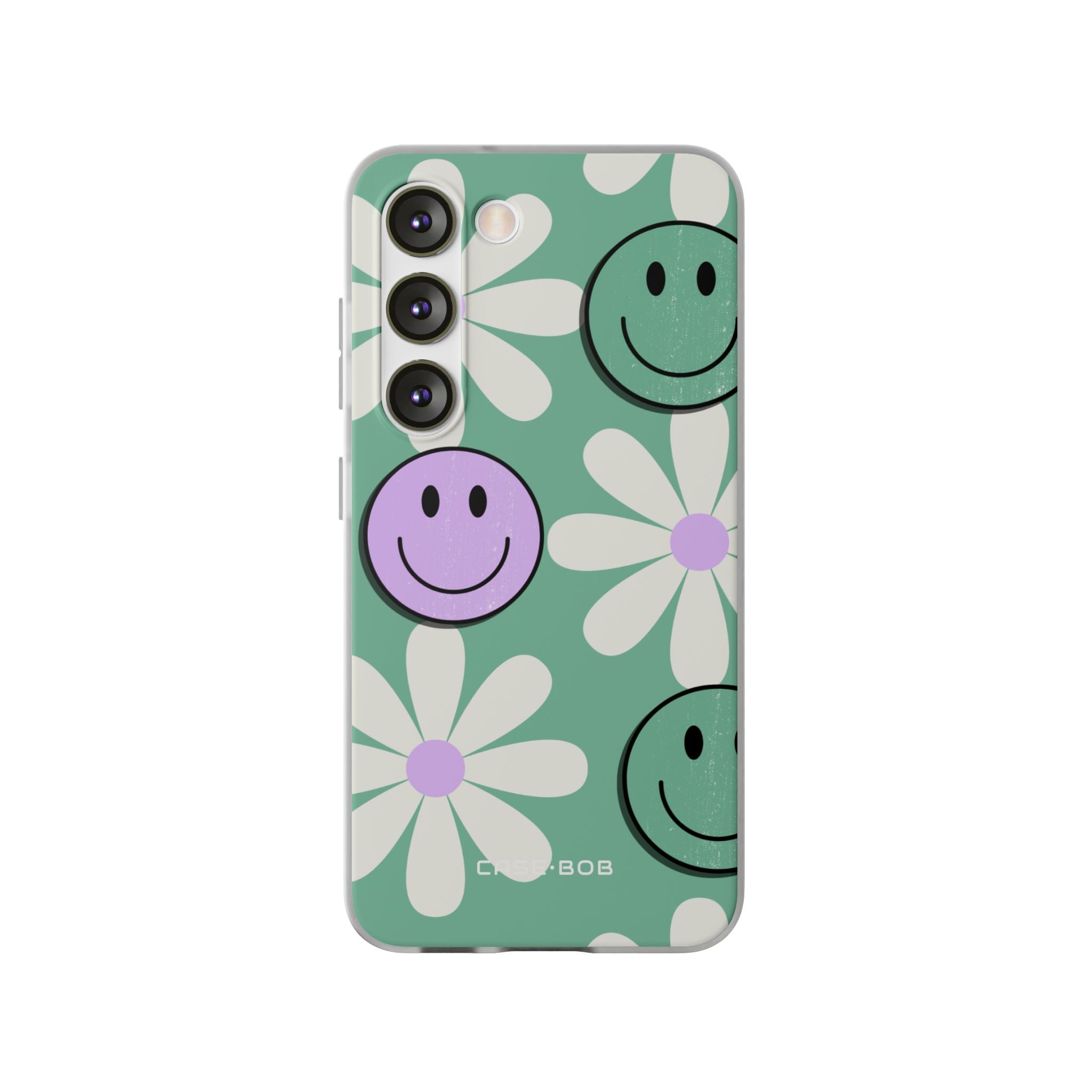 Smiley Daisy Glow Samsung S23 Case - Soft