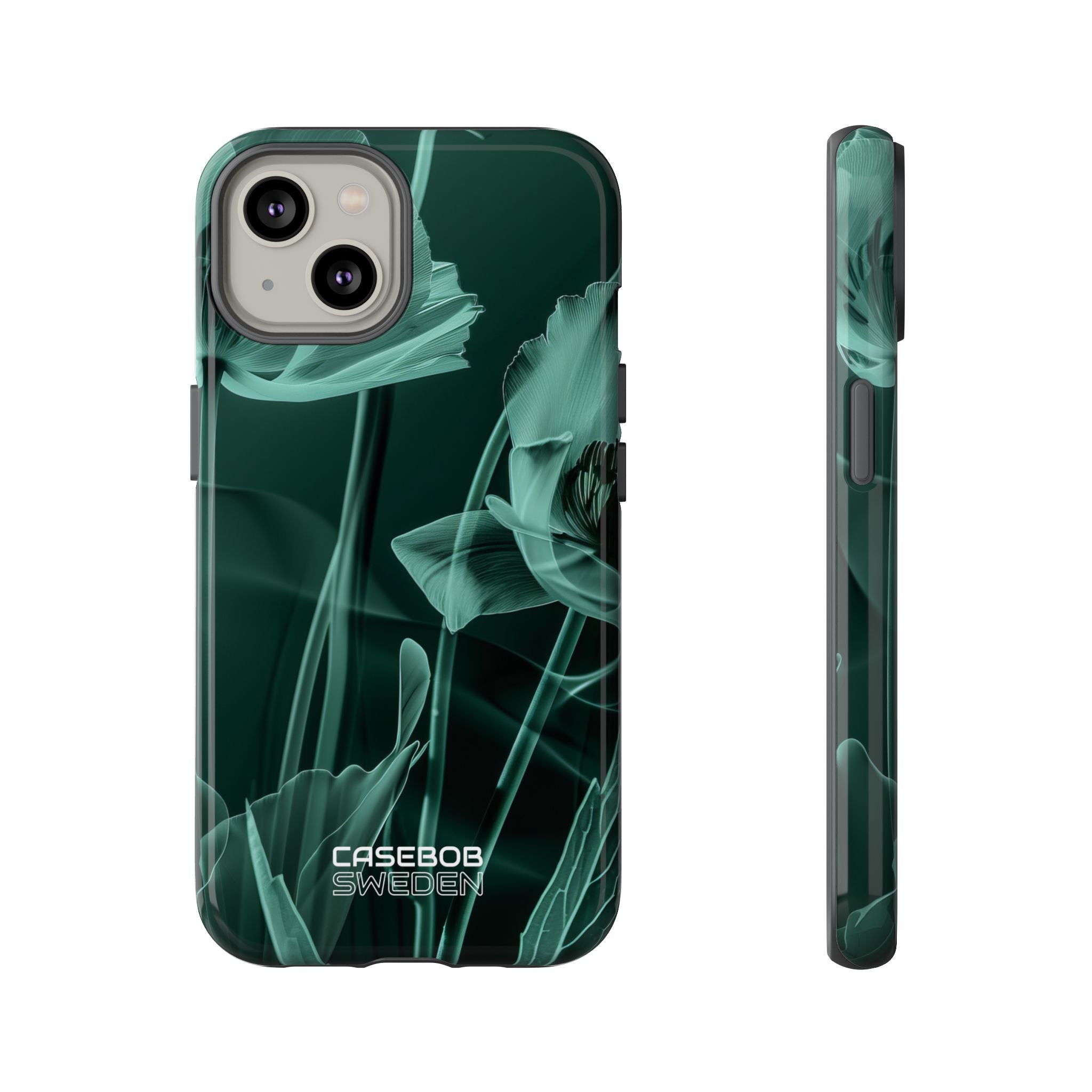 Teal Bloom Radiance iPhone 14 - Tough