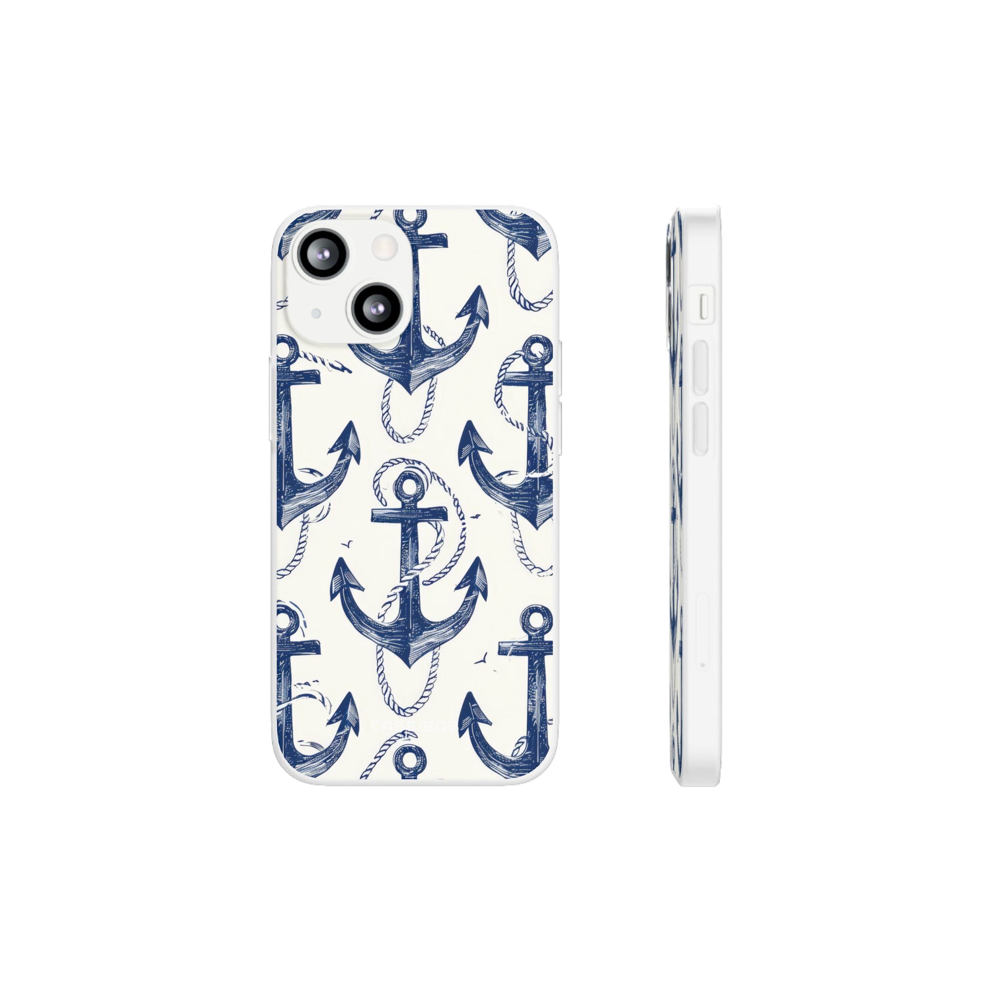 Navy Anchor Loop iPhone 13 mini Case - Soft