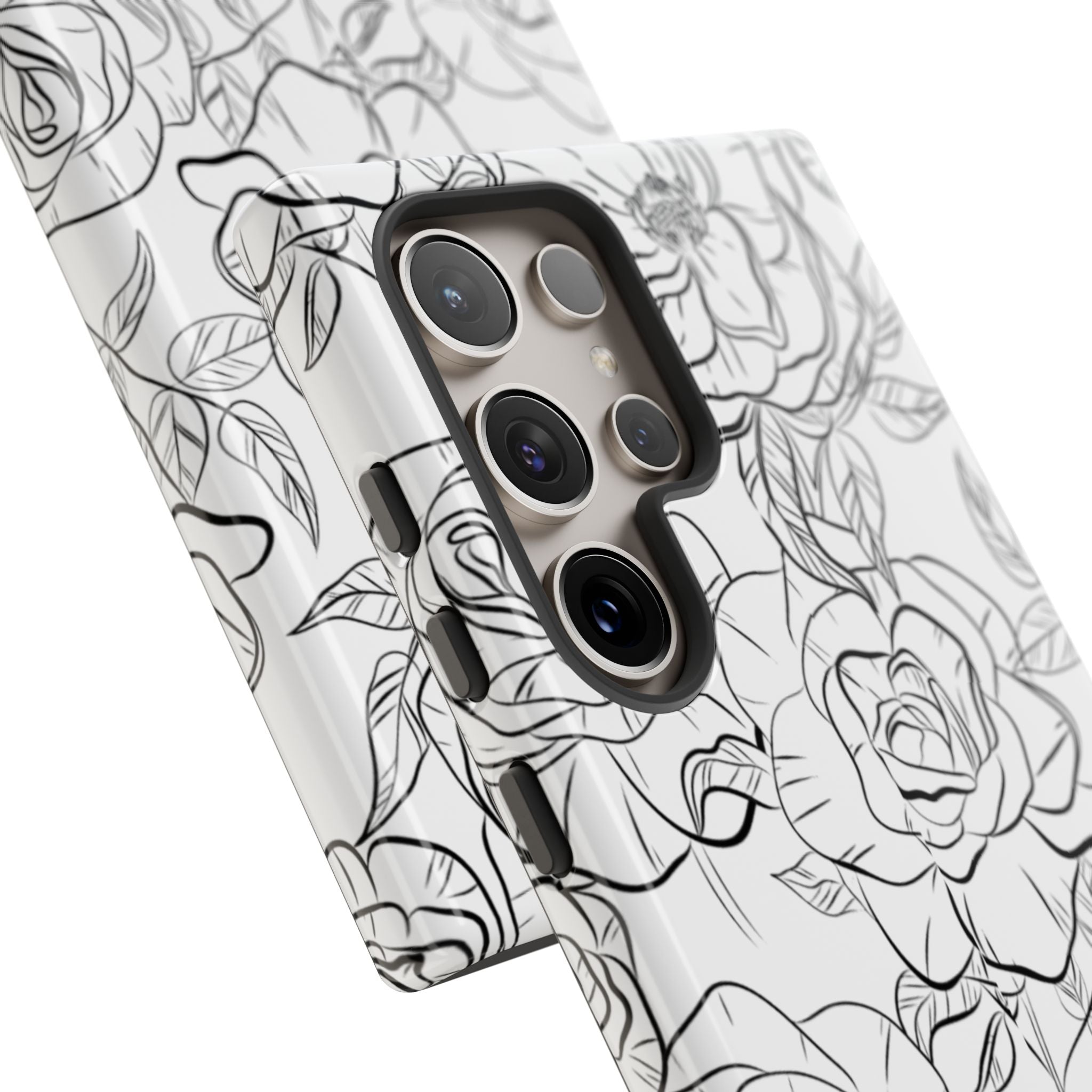 Intricate Rose Sketches - Samsung Case