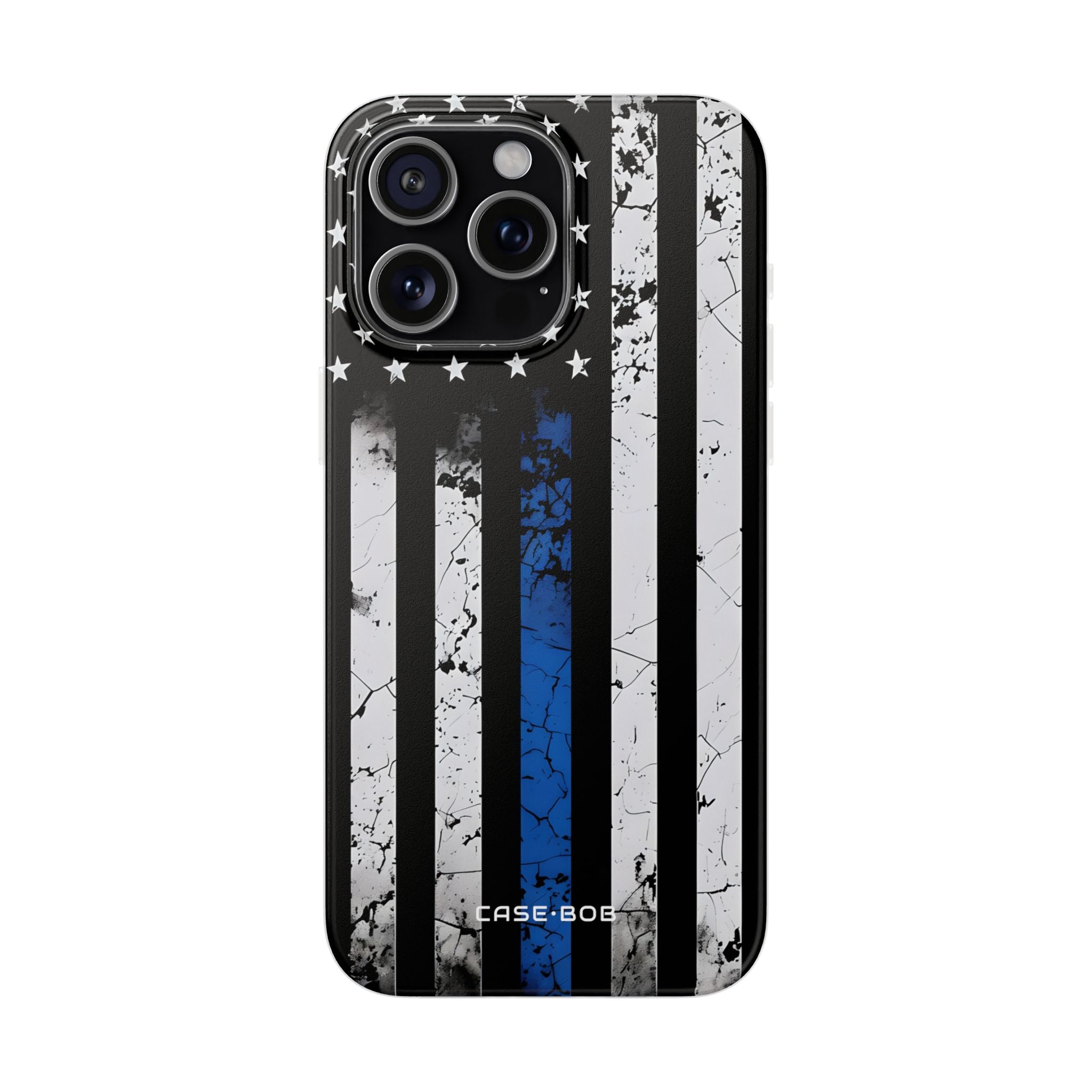 Blue Stripe Flag iPhone 15 Pro Max Case - Soft