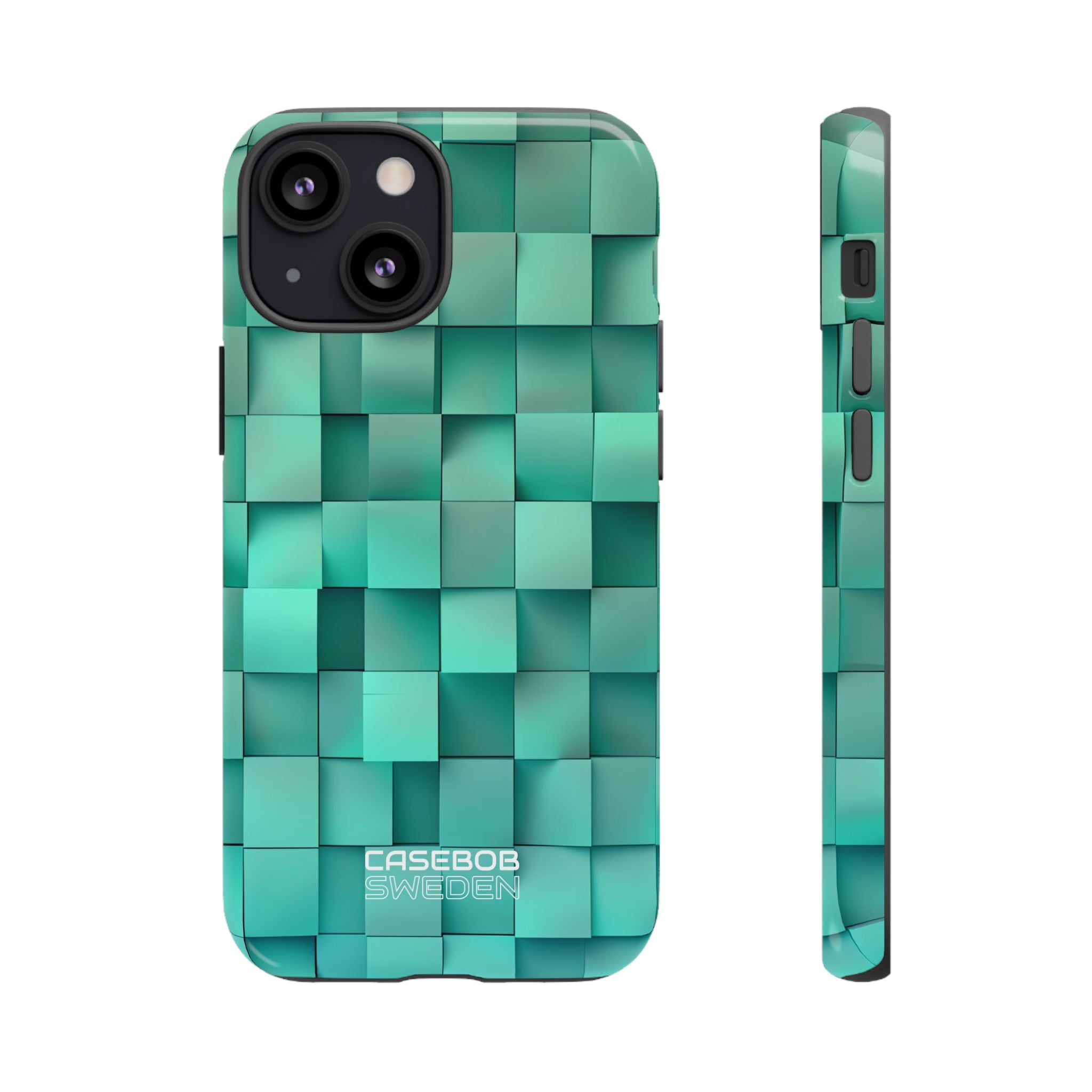 Folded Blue Squares iPhone 13 - Tough