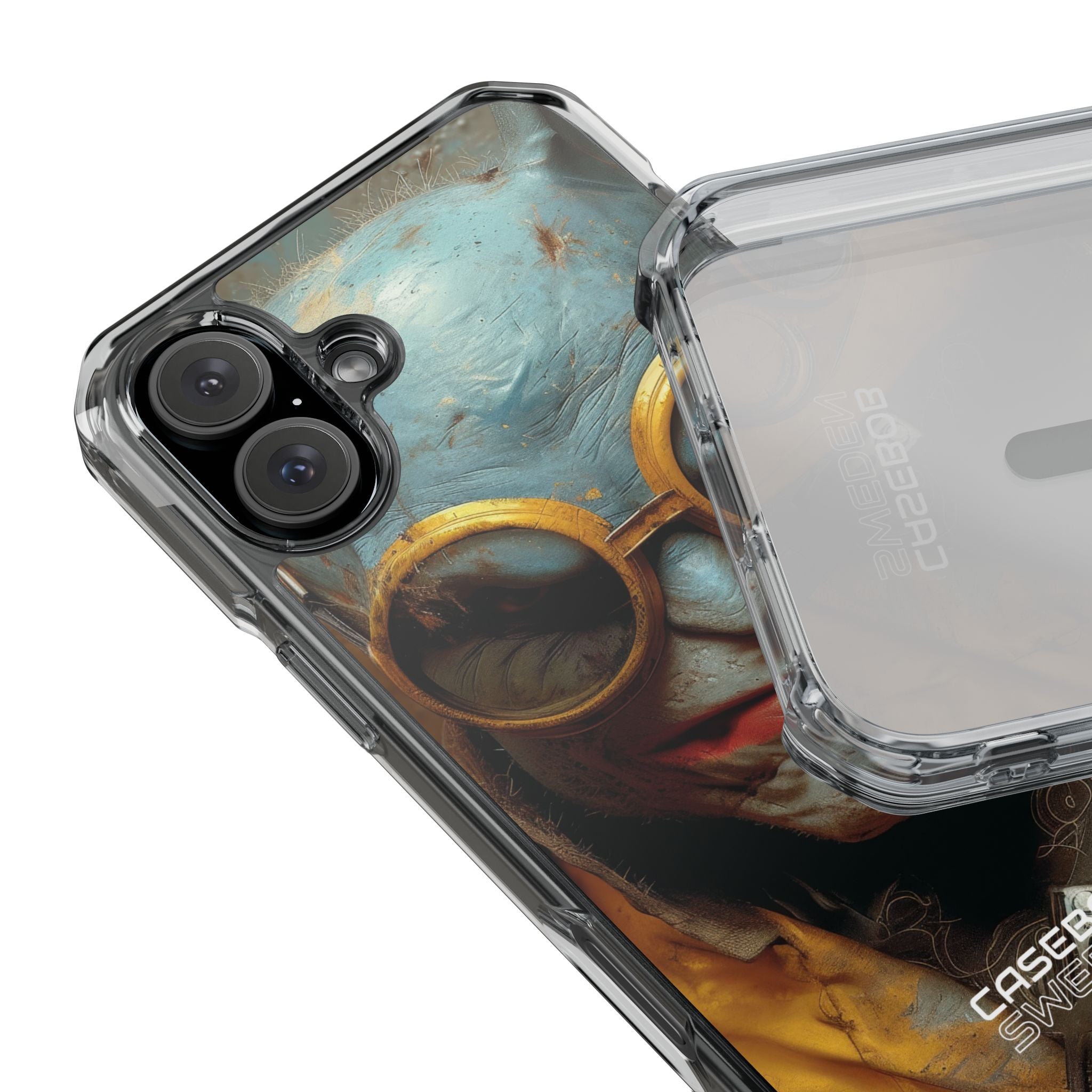 Steampunk Masked Adventurer iPhone 16 - Impact Clear+