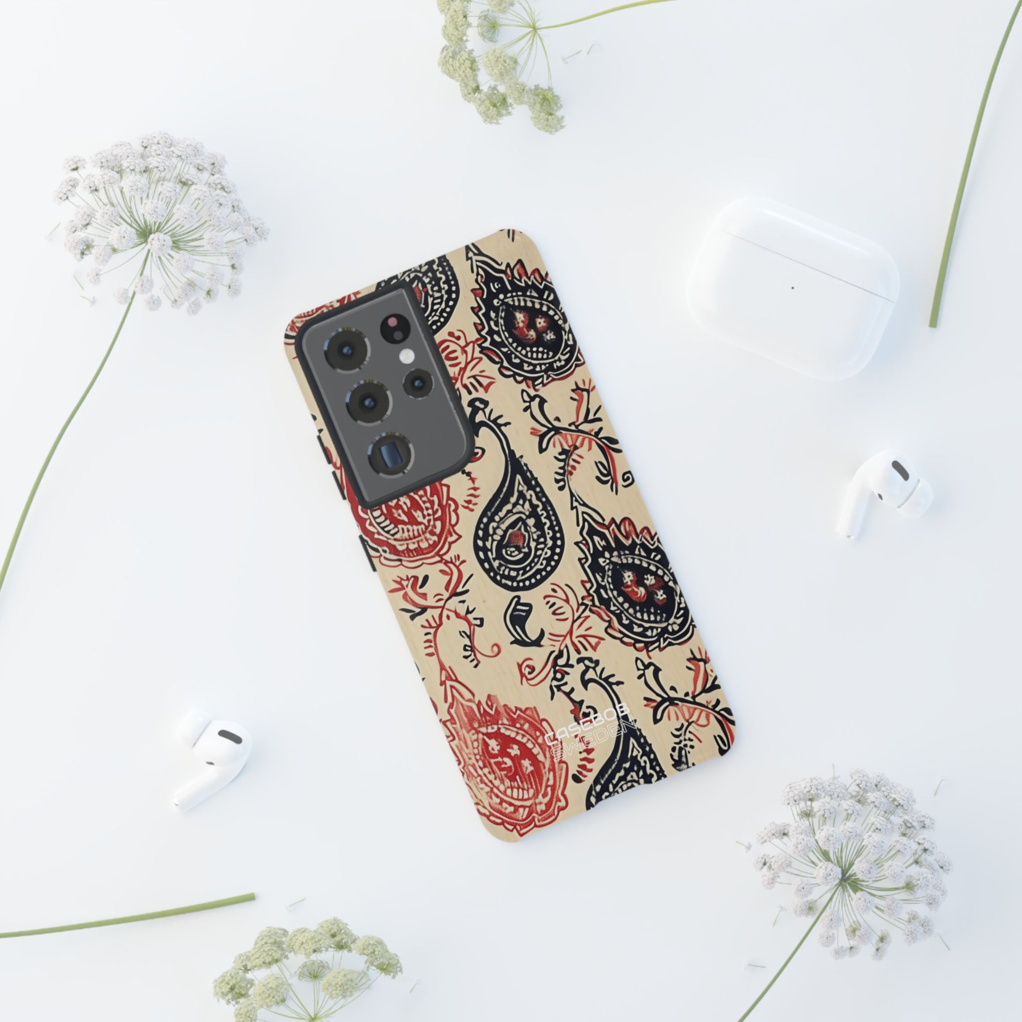Navy Paisley Swirl Samsung S21 - Tough