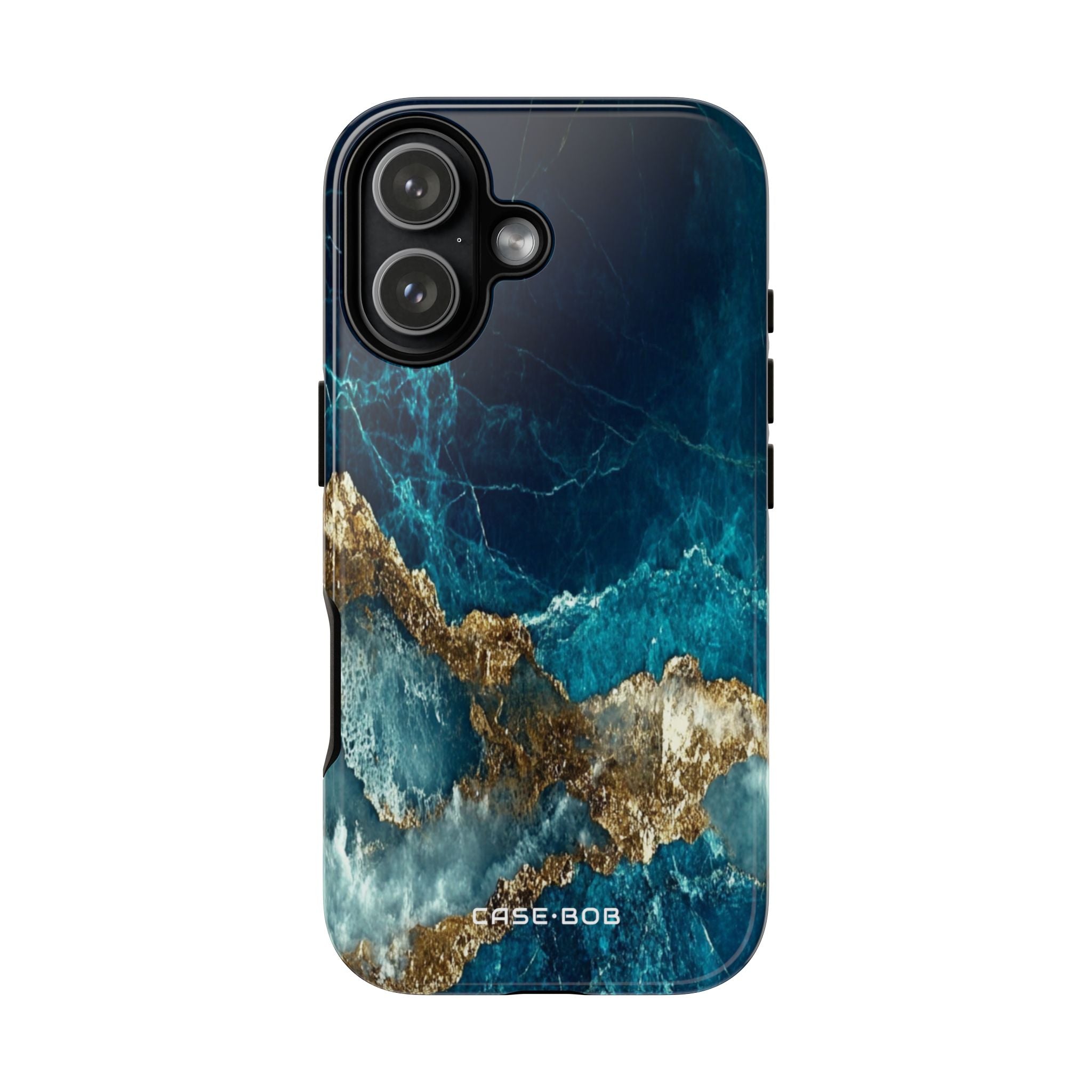 Jagged Gold Split iPhone 17 Case - Tough