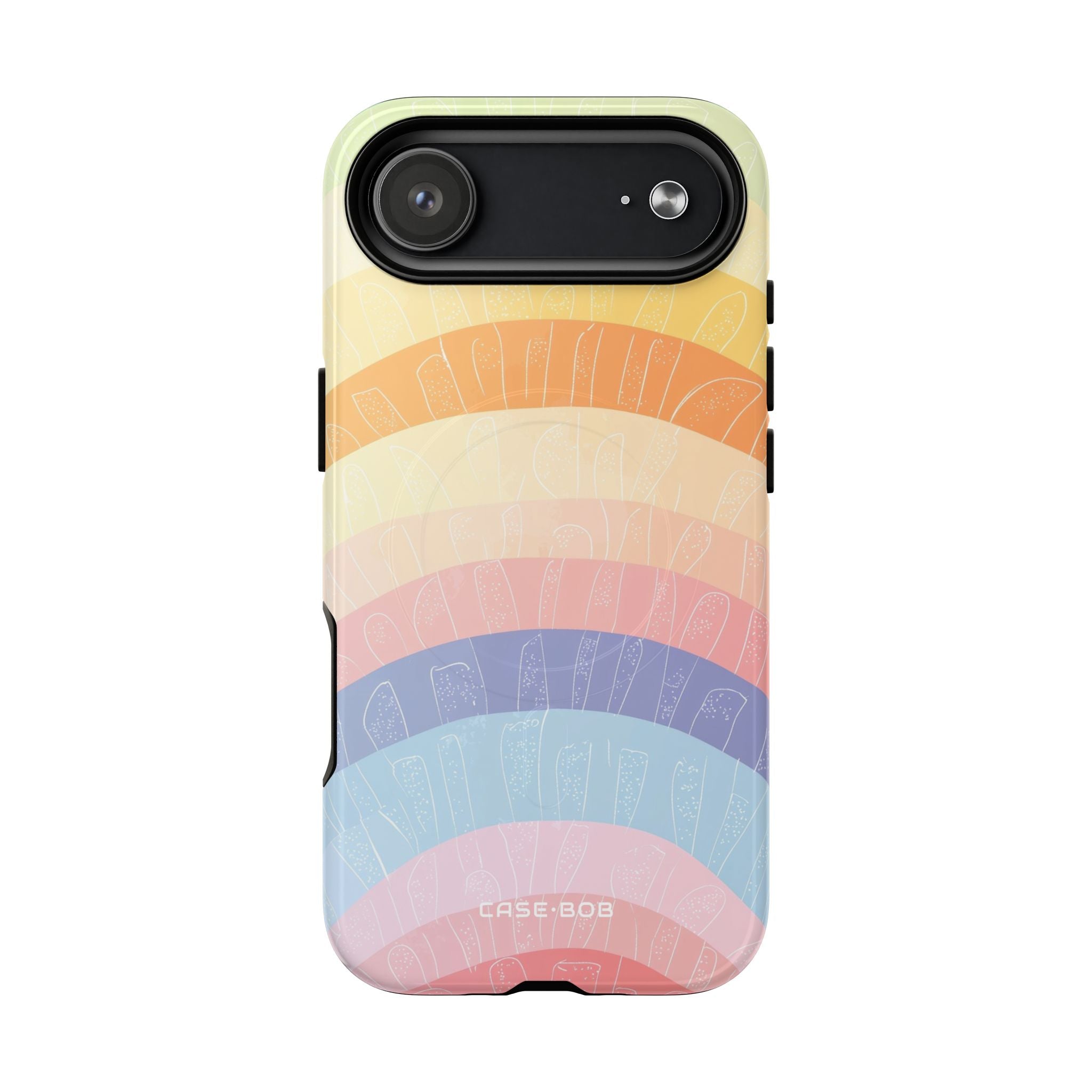 Pastel Rainbow Bands iPhone 17 Air Case - Tough+