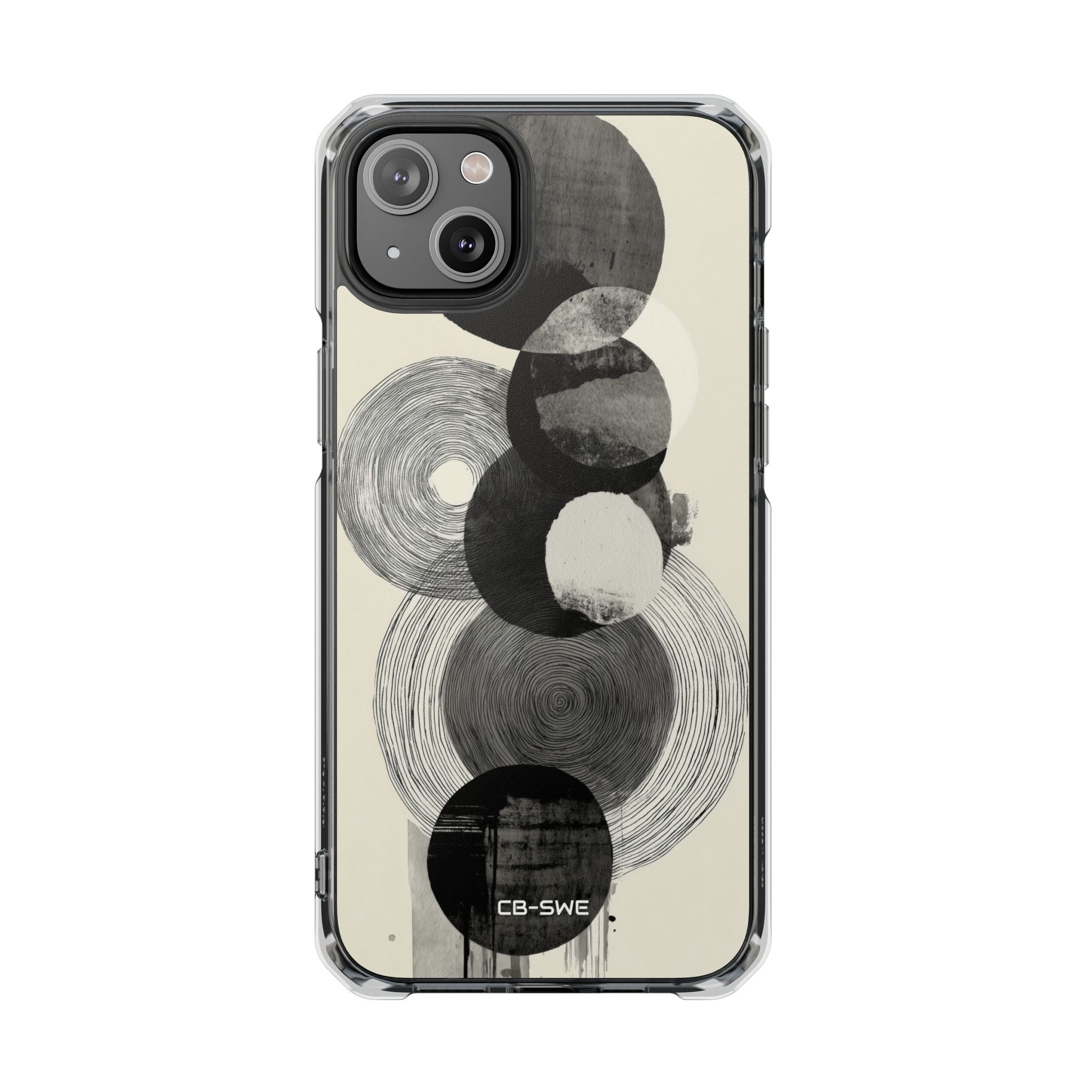 Circles Embrace Lines iPhone Case - Impact