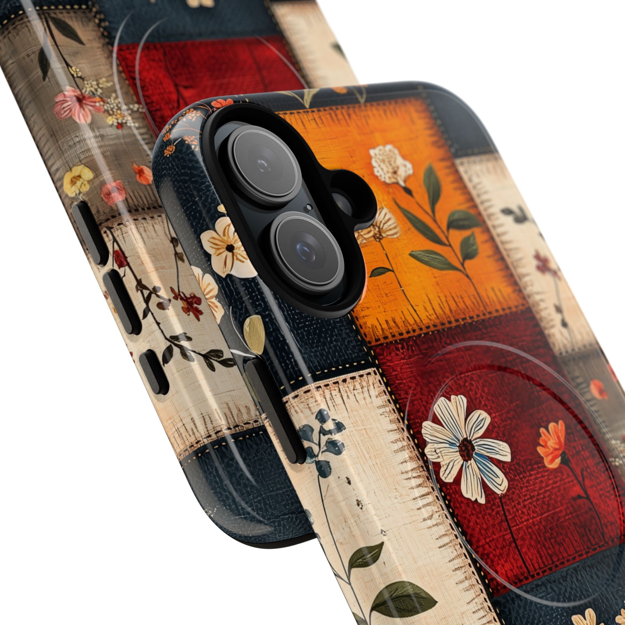 Patchwork Blooms iPhone 16 Plus Case - Tough+