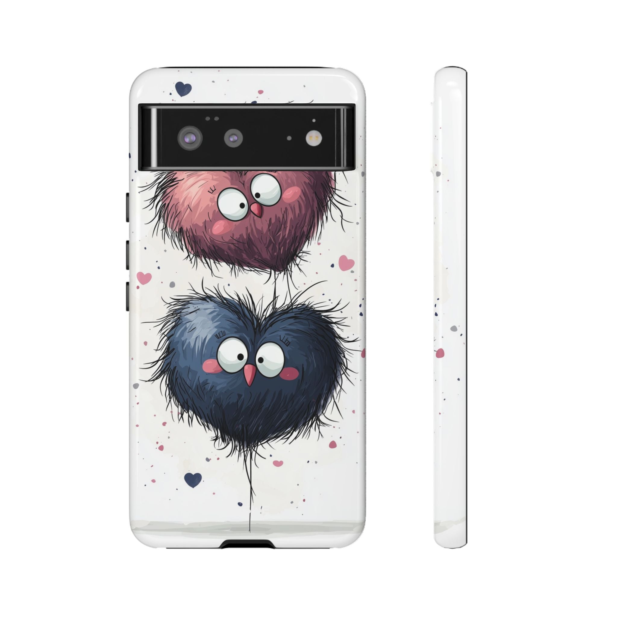 Fluffy Hearts Embrace - Google Pixel Case