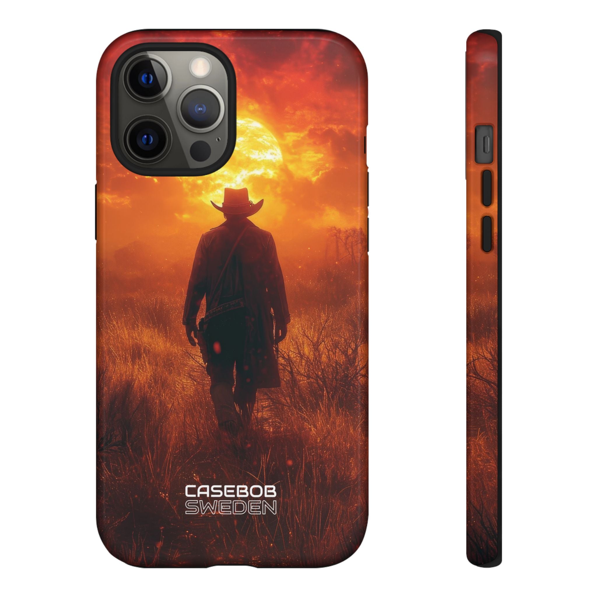 Fiery Sunset Cowboy iPhone 12 - Tough