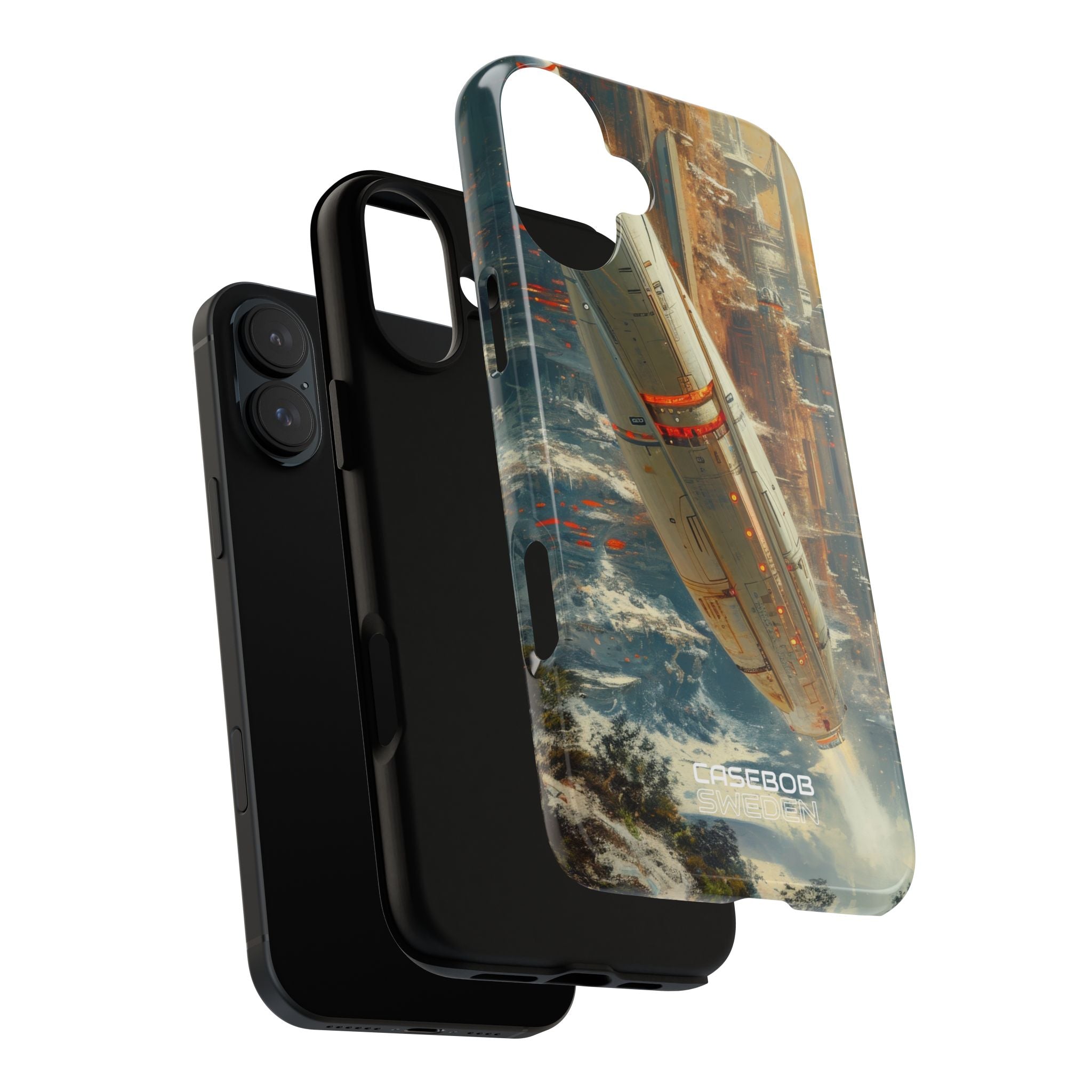 Futuristic Forest Voyage iPhone 16 - Tough