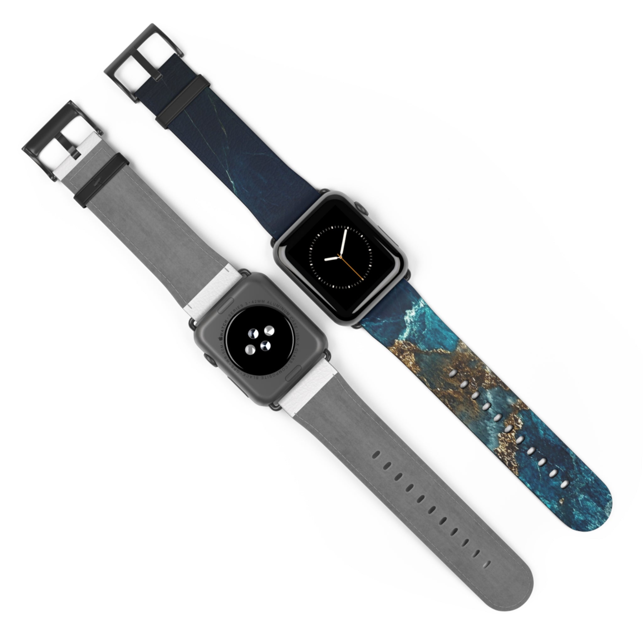 Golden Fracture Teal - Watch Band