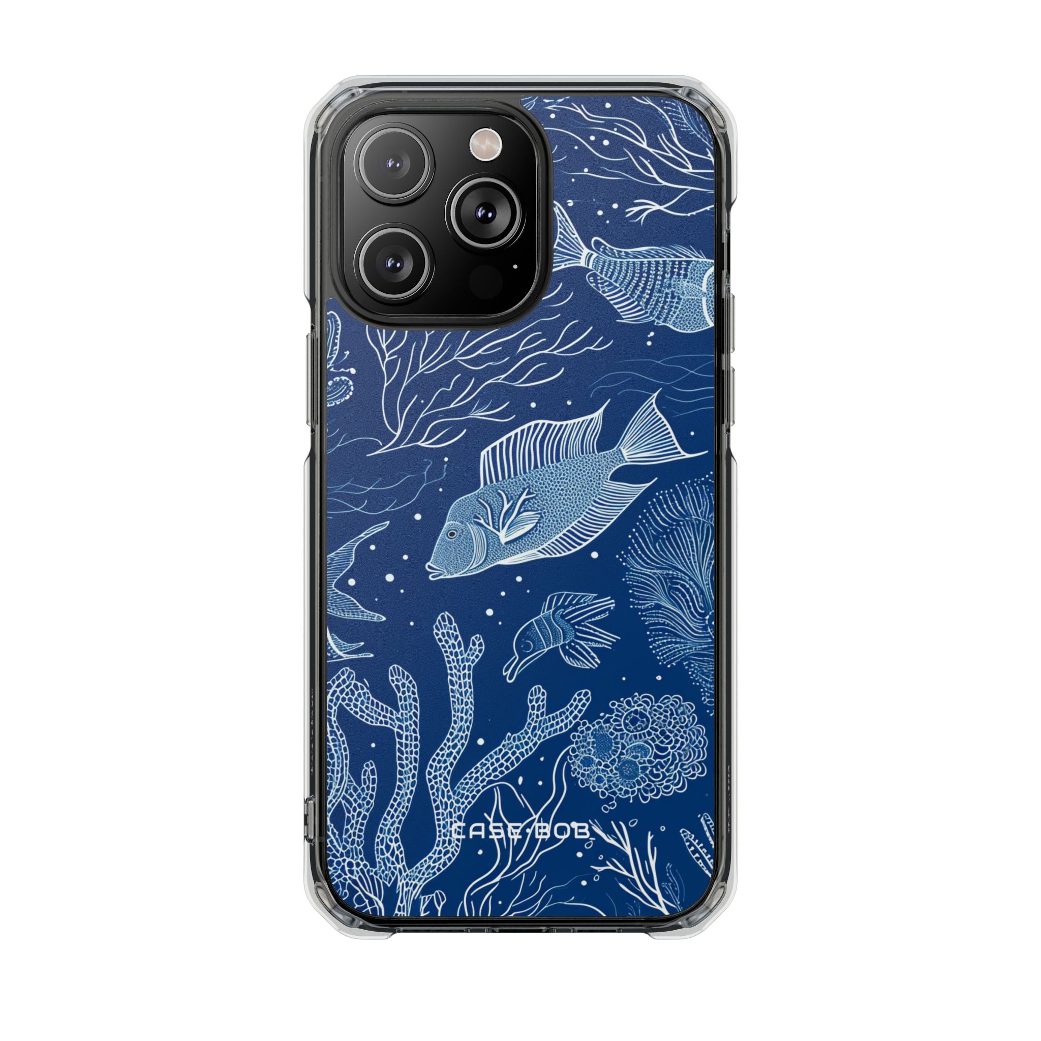 Navy Scale Reef iPhone 14 Pro Max Case - Impact