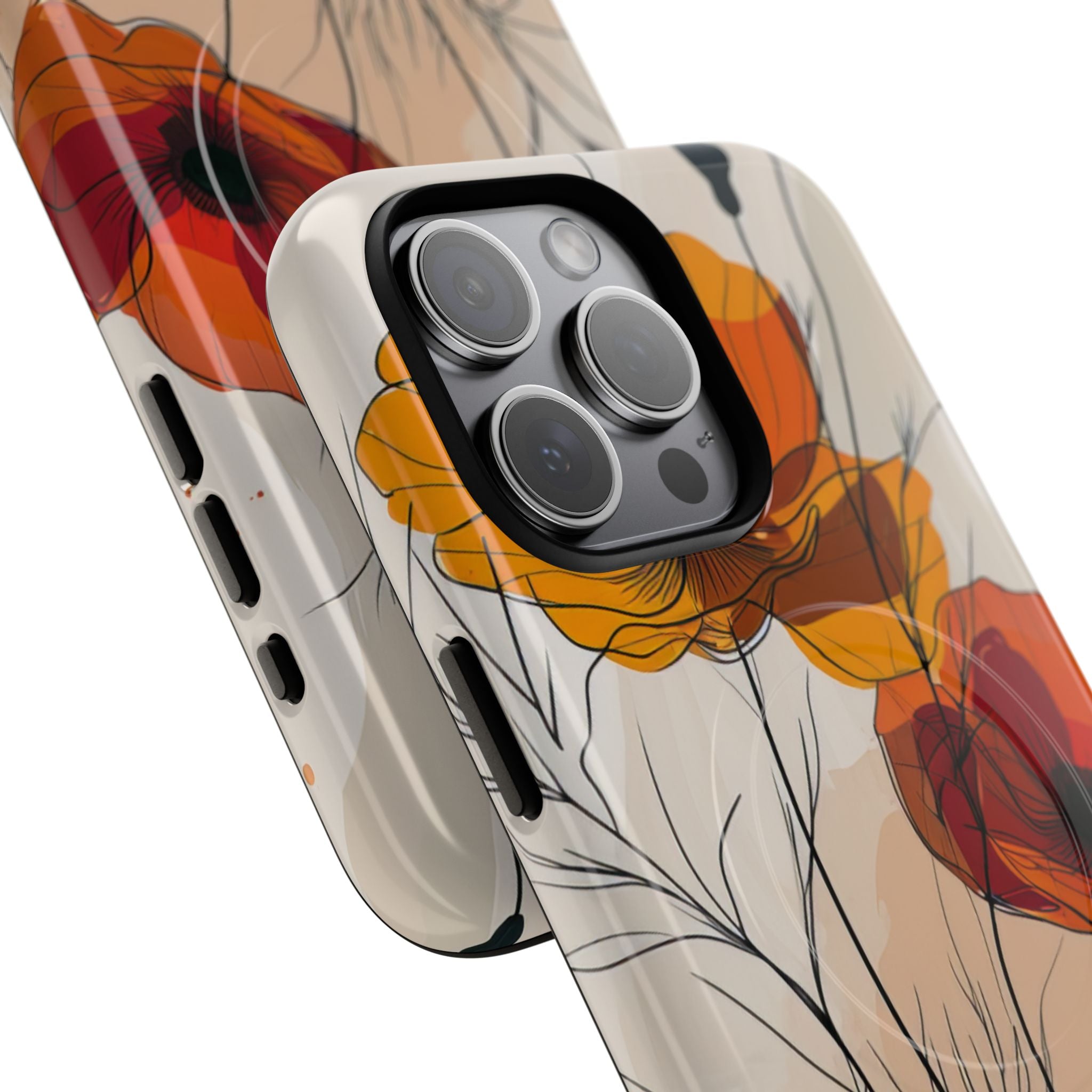 Golden Bloom Dance iPhone 15 - Tough+