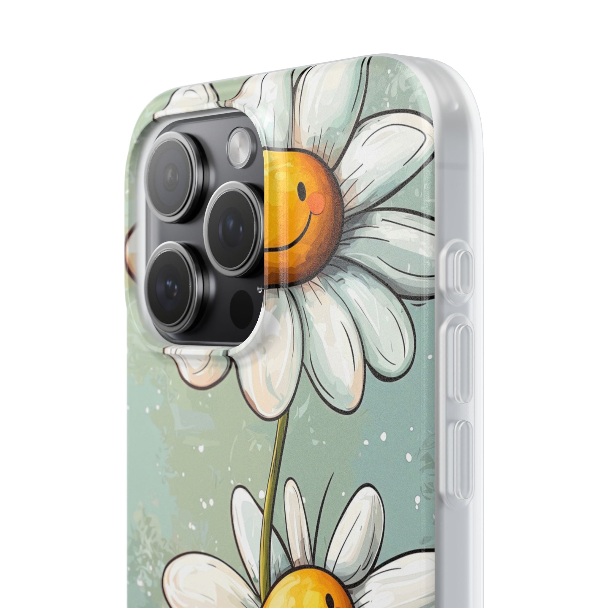 Sunny Daisy Smiles iPhone 15 Pro Max Case - Soft