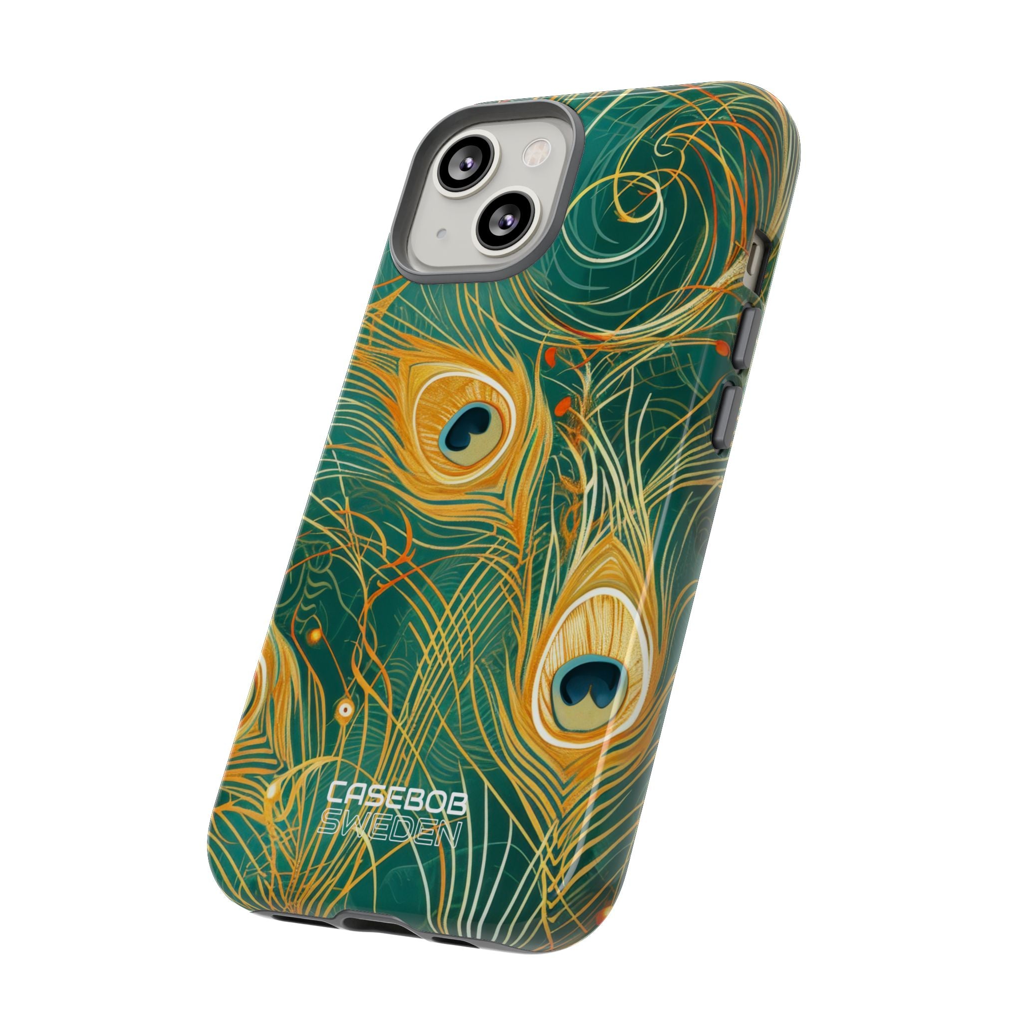 Vibrant Peacock Whirl iPhone 14 - Tough