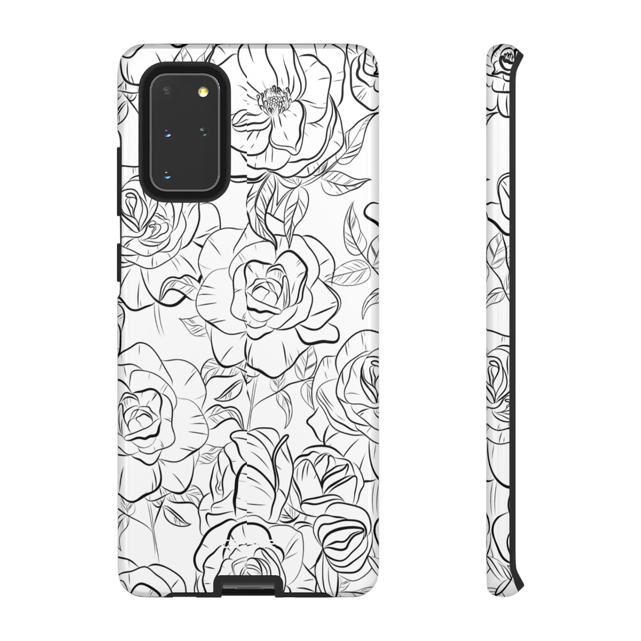 Intricate Rose Sketches - Samsung Case