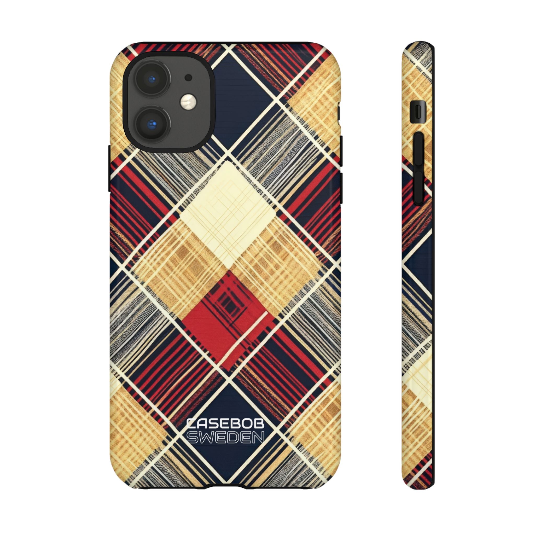 Plaid Diamond Tapestry iPhone 11 - Tough