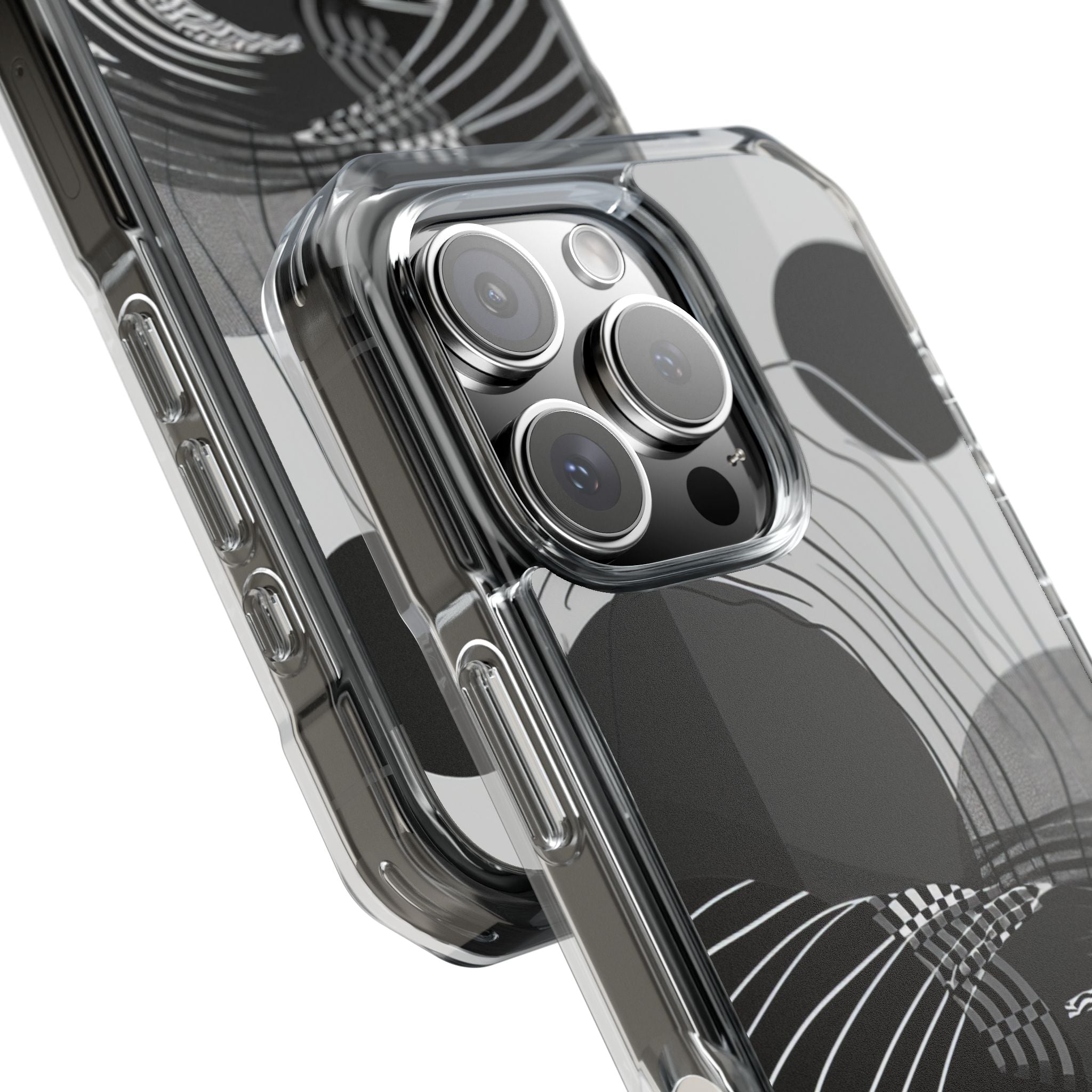 Monochrome Motion Flow iPhone 16 - Impact Clear+