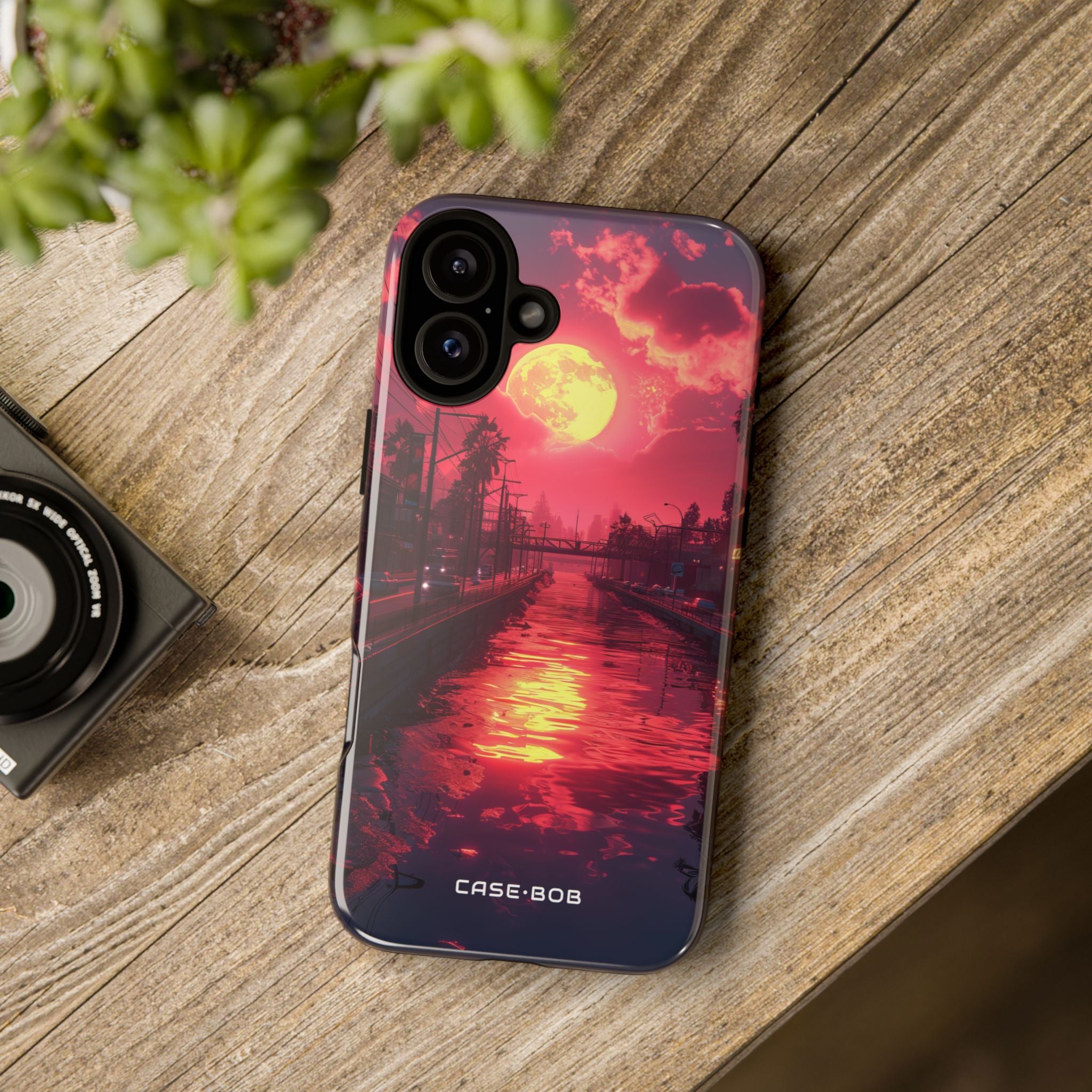 Moonlit Canal Glow iPhone 16 Plus Case - Tough